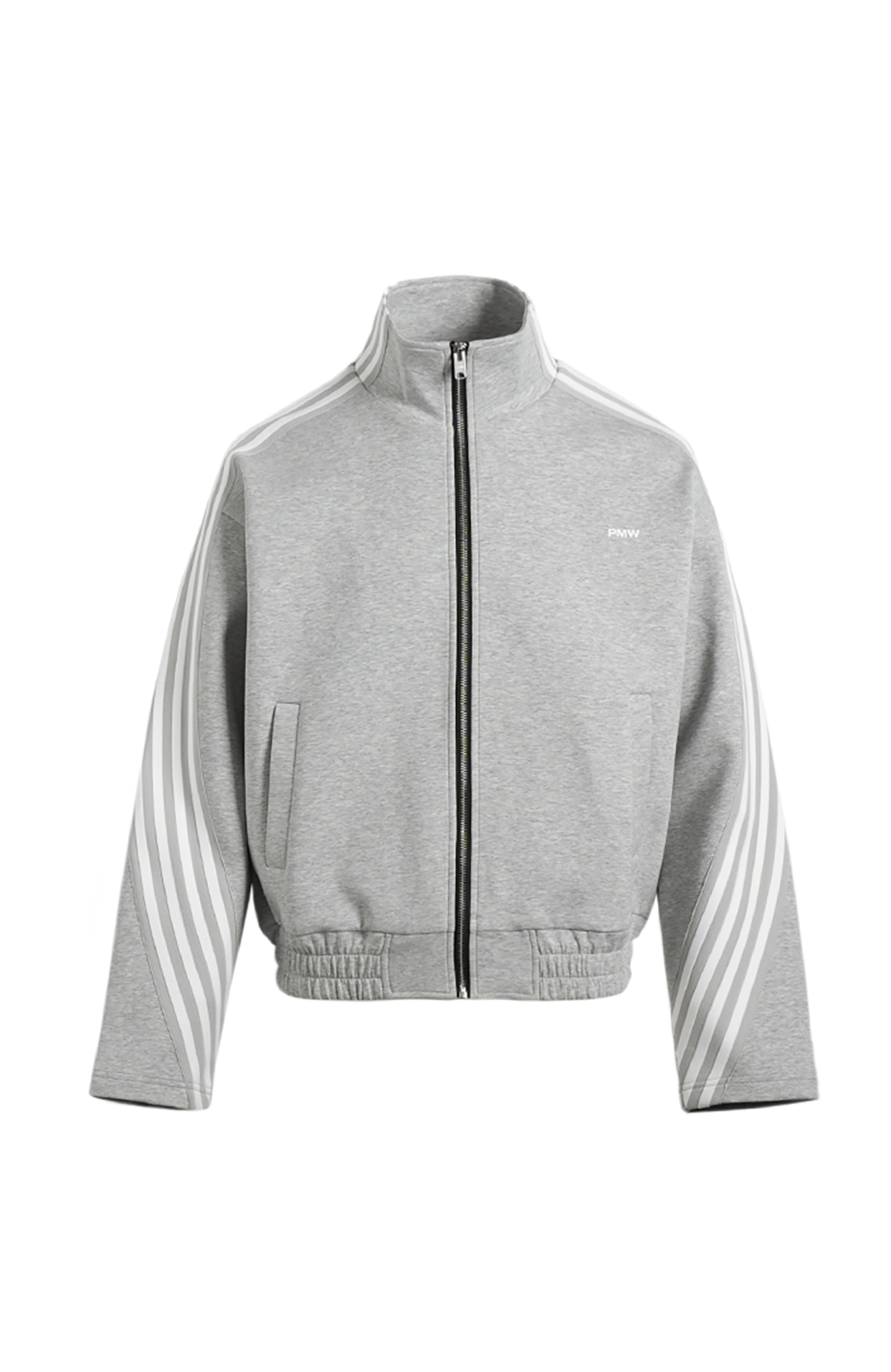 PMW Retro Curved Stripe Track Jacket, premium urban and streetwear designers apparel on PROJECTISR.com, PMW