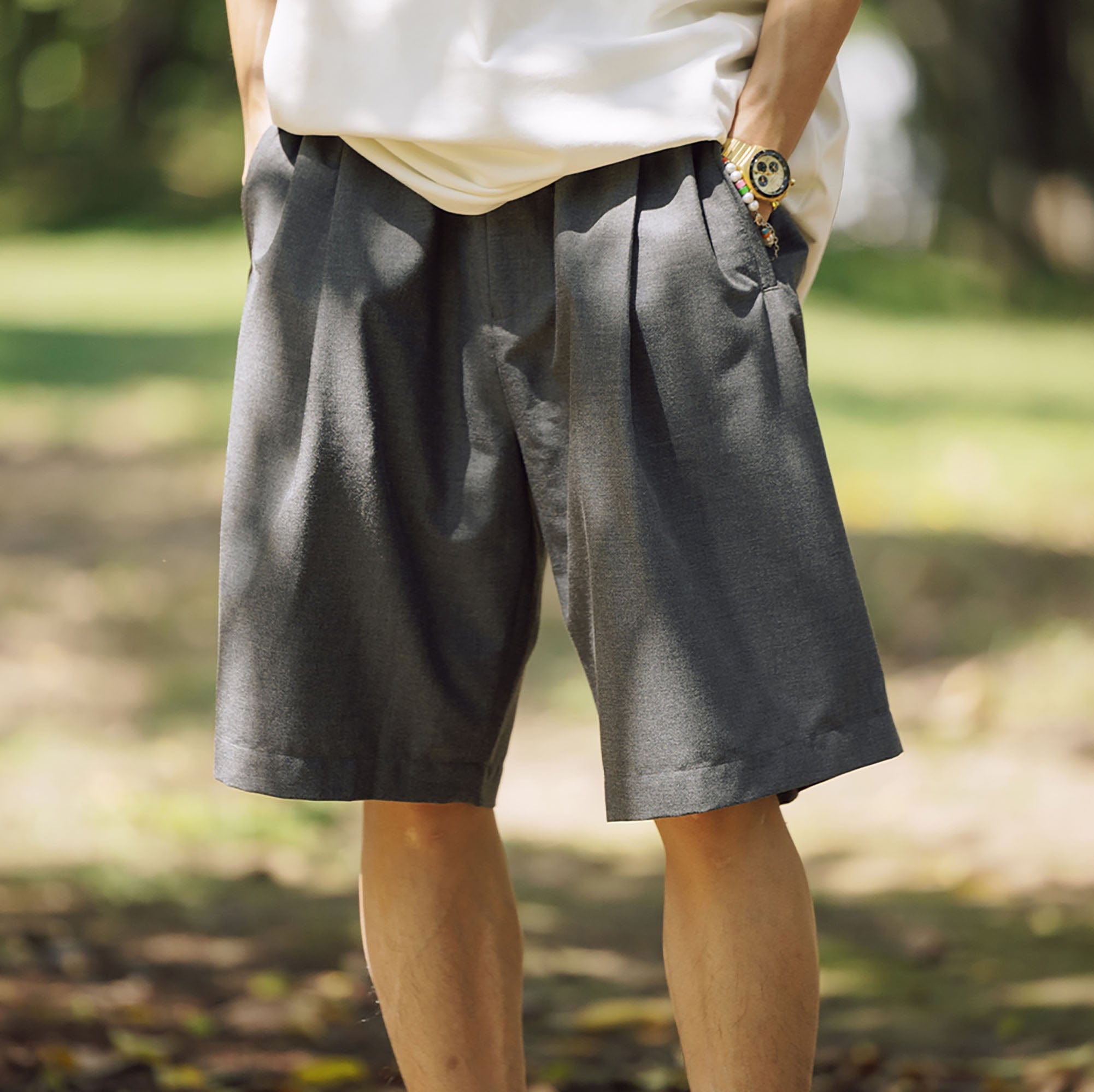 BANANA CLUB Pleated Quick-Dry Shorts