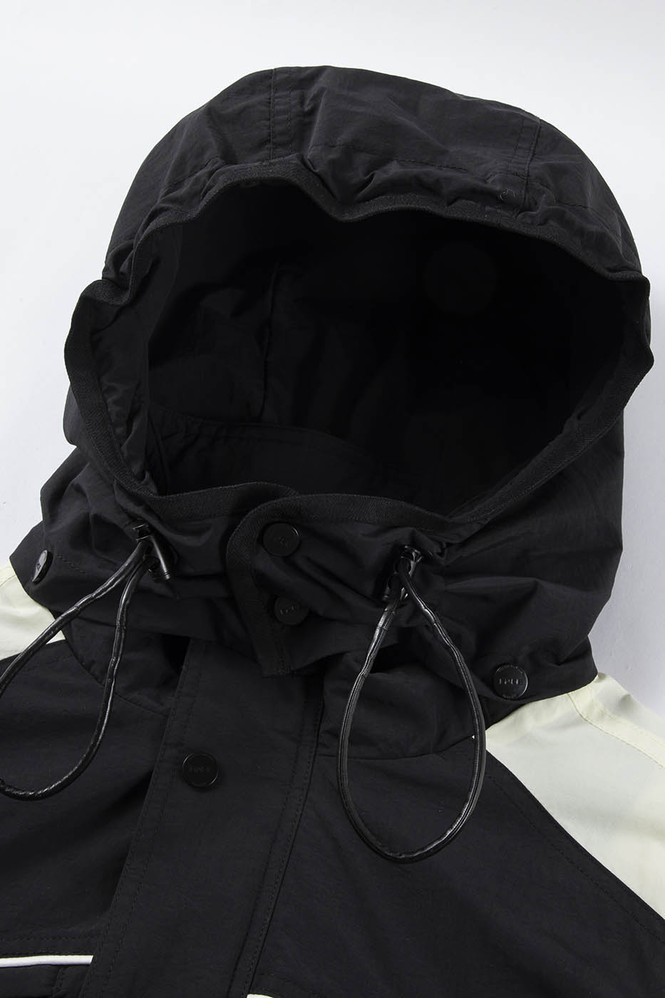 F2CE Deconstructed Detachable-Hood Color-Block Windbreaker, premium urban and streetwear designers apparel on PROJECTISR.com, F2CE