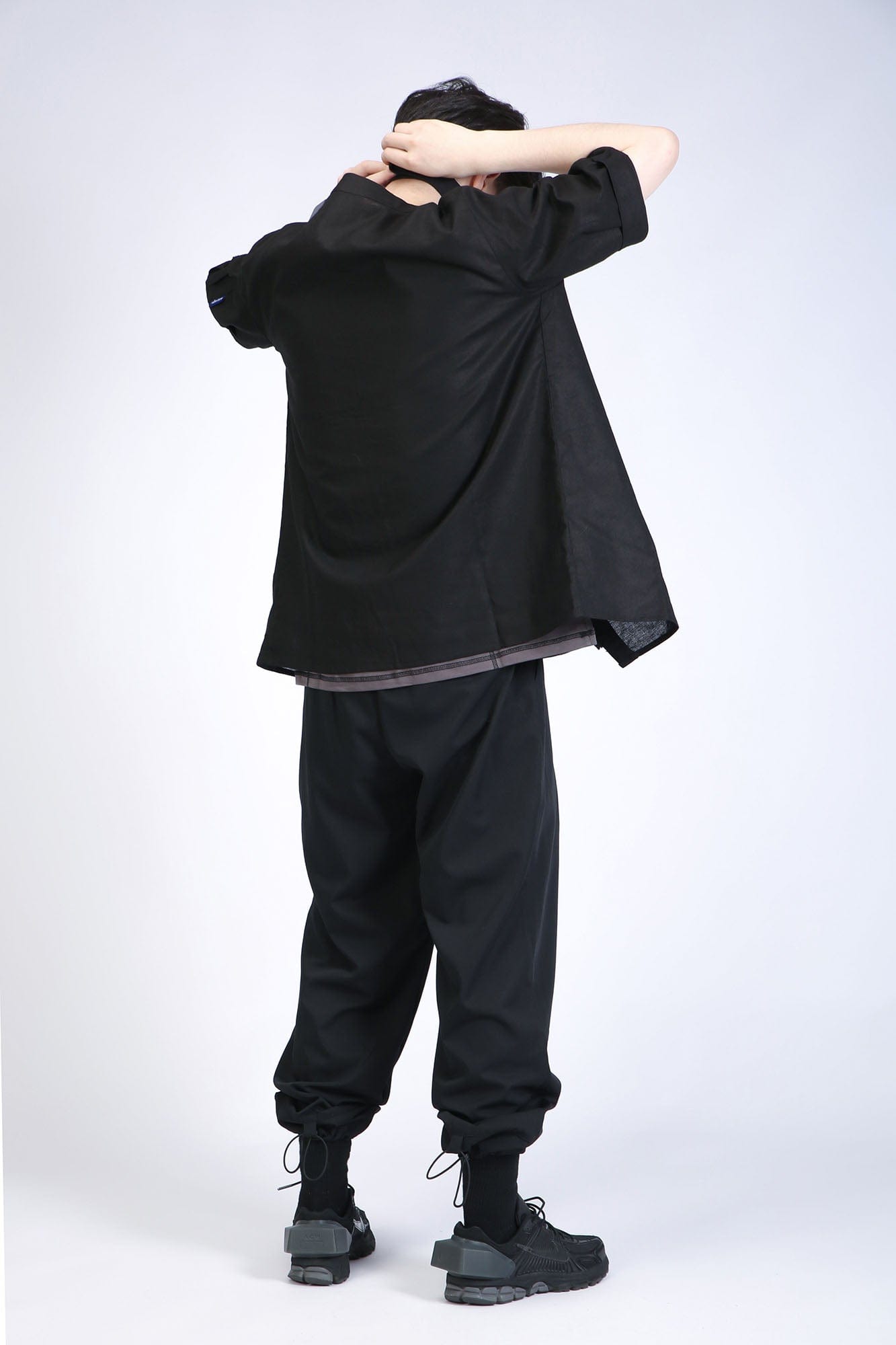 SILENSTORM Asymmetrical Zip Ramie Utility Shirt