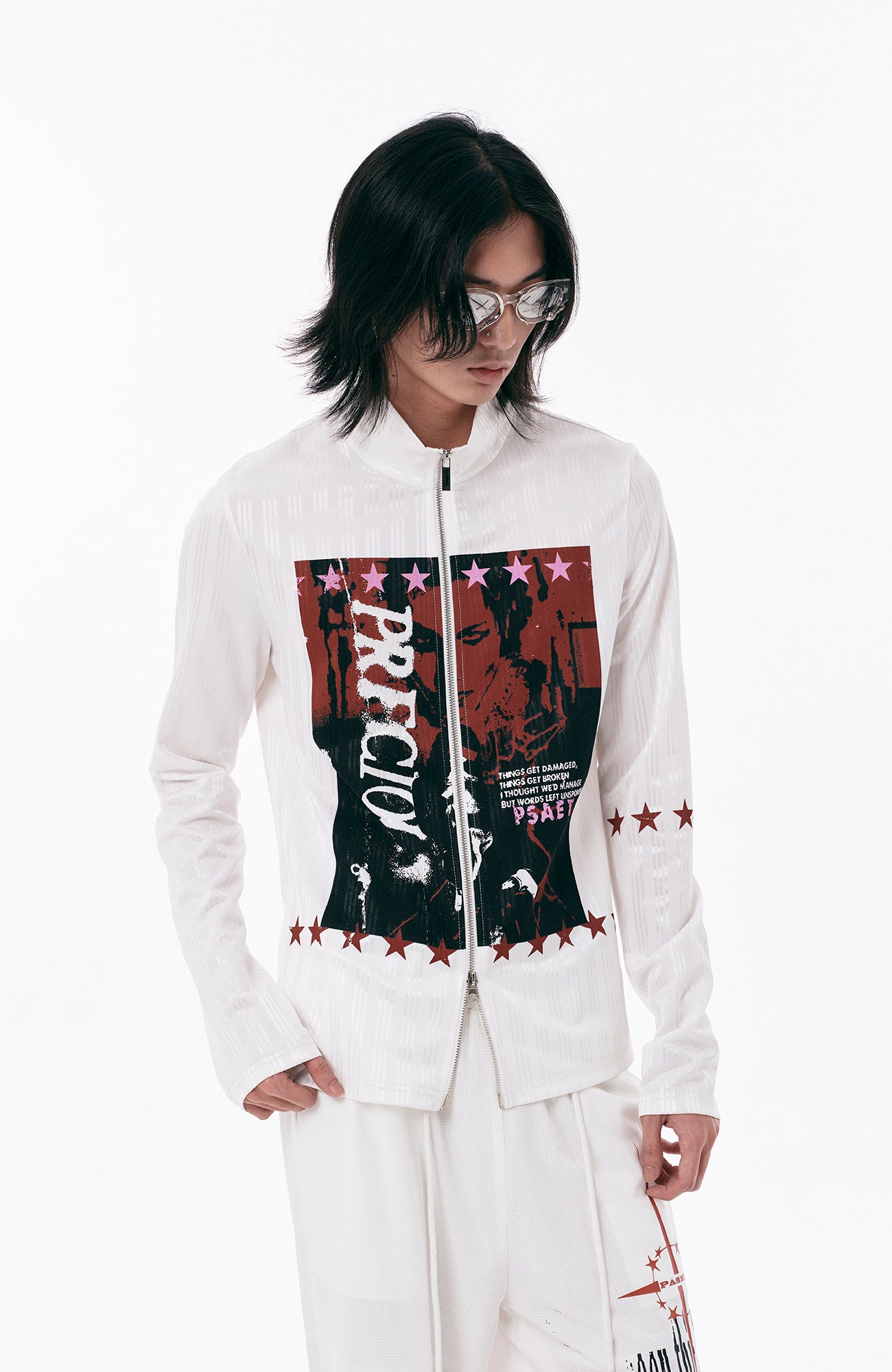 PASET Graphic Portrait Zip-Up Jacket
