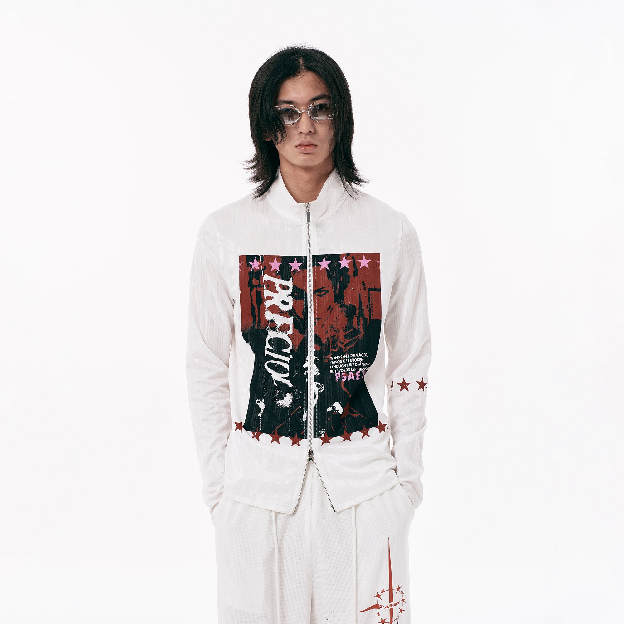 PASET Graphic Portrait Zip-Up Jacket
