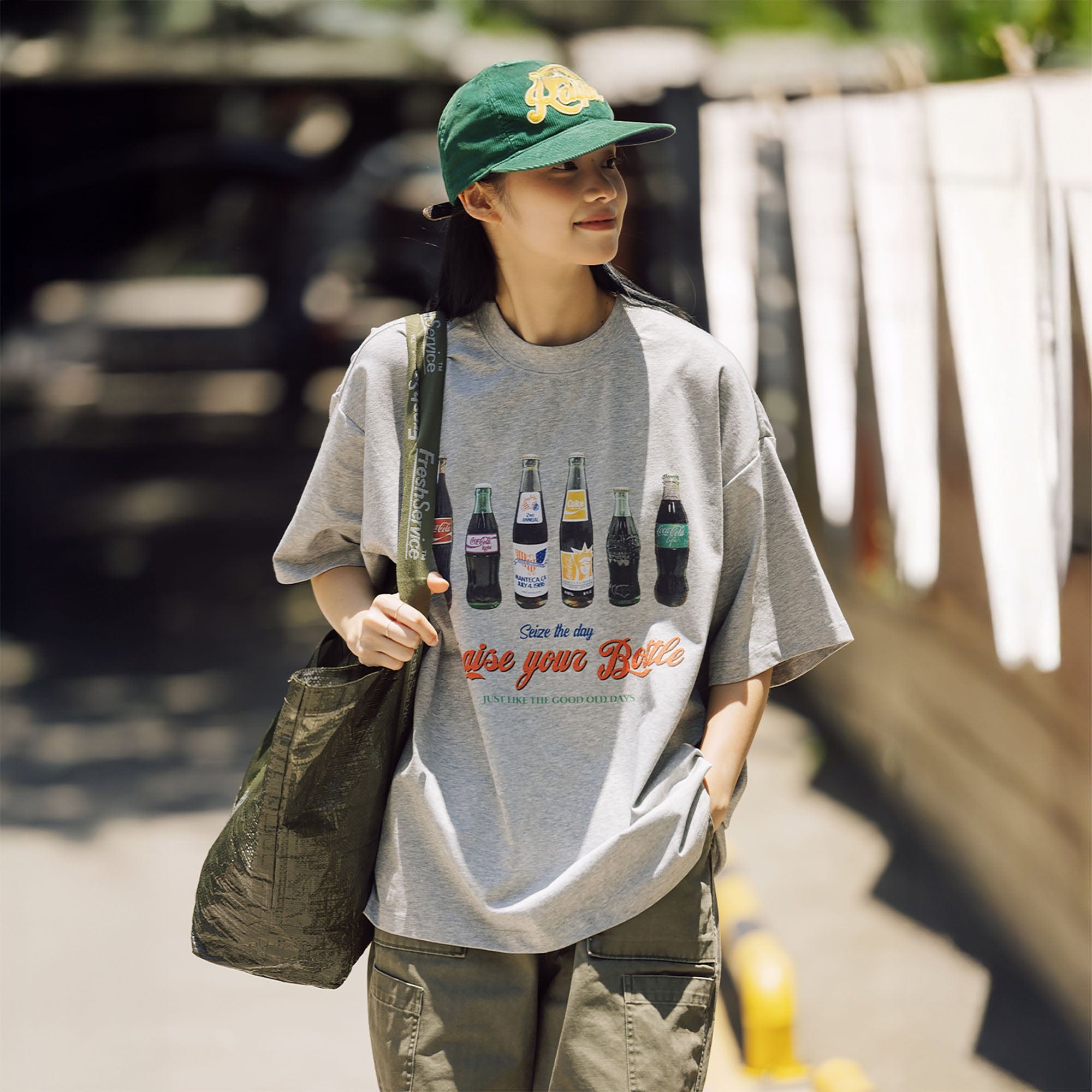 BANANA CLUB Soda Graphic Sorona Oversized T-Shirt