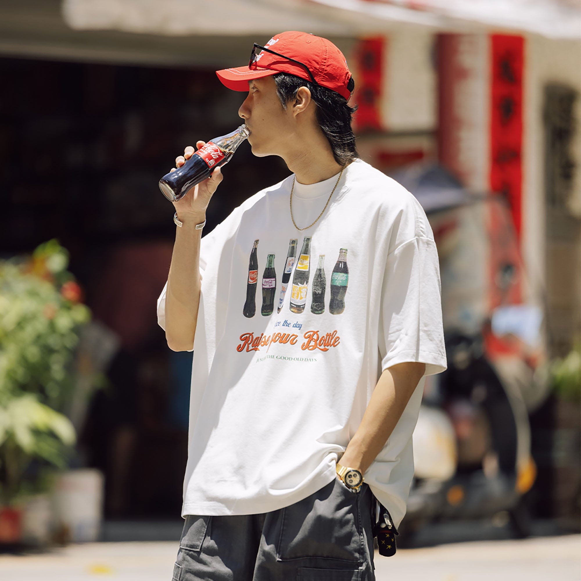BANANA CLUB Soda Graphic Sorona Oversized T-Shirt
