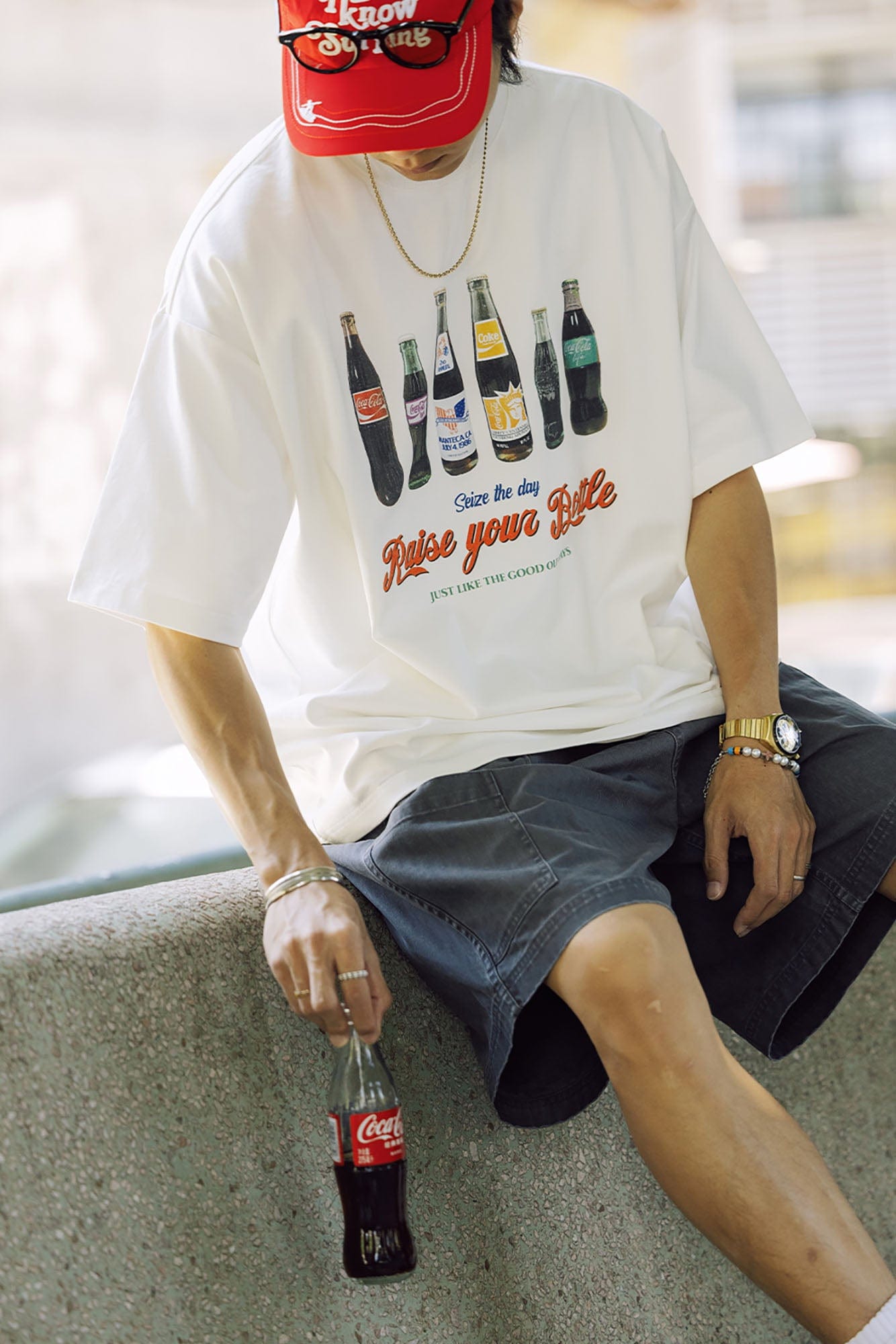 BANANA CLUB Soda Graphic Sorona Oversized T-Shirt