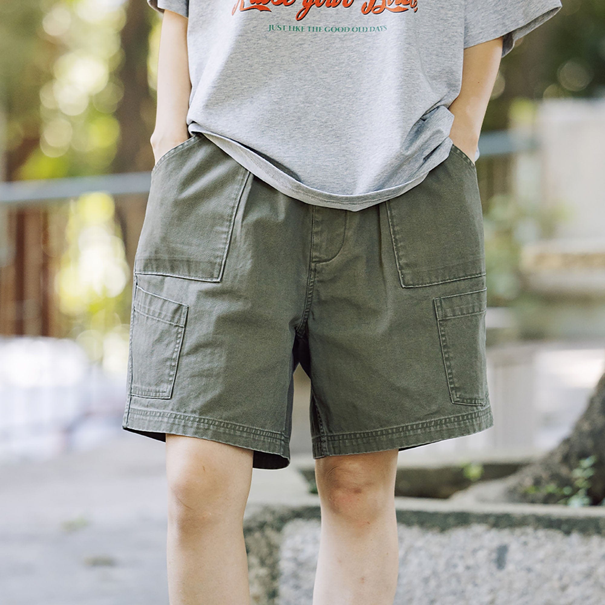 BANANA CLUB Multi-Pocket Utility Shorts