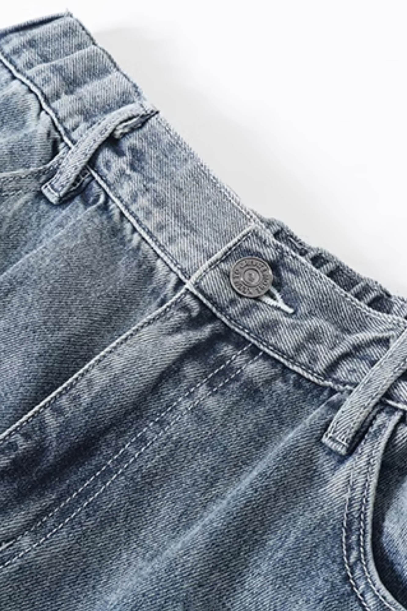 KREATE Multi-Pocket Pleated Denim Cargo Pants, premium urban and streetwear designers apparel on PROJECTISR.com, KREATE