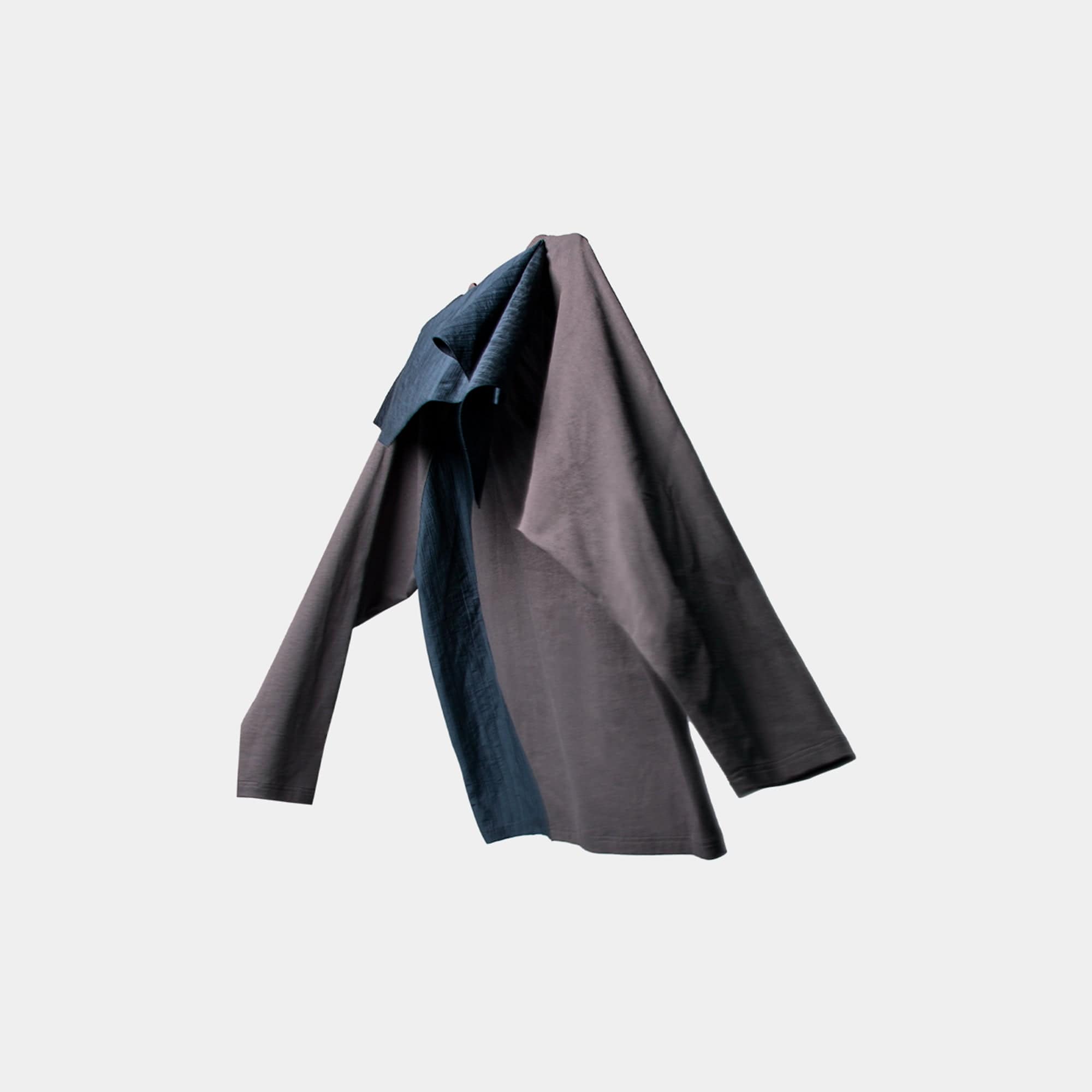 RELABEL Deconstructed Scarf Long-Sleeve Tee, premium urban and streetwear designers apparel on PROJECTISR.com, RELABEL