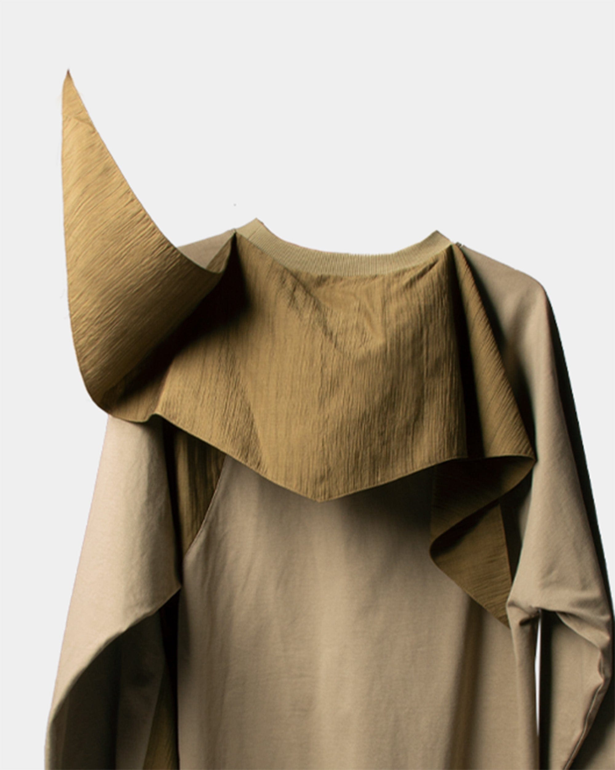 RELABEL Deconstructed Scarf Long-Sleeve Tee, premium urban and streetwear designers apparel on PROJECTISR.com, RELABEL