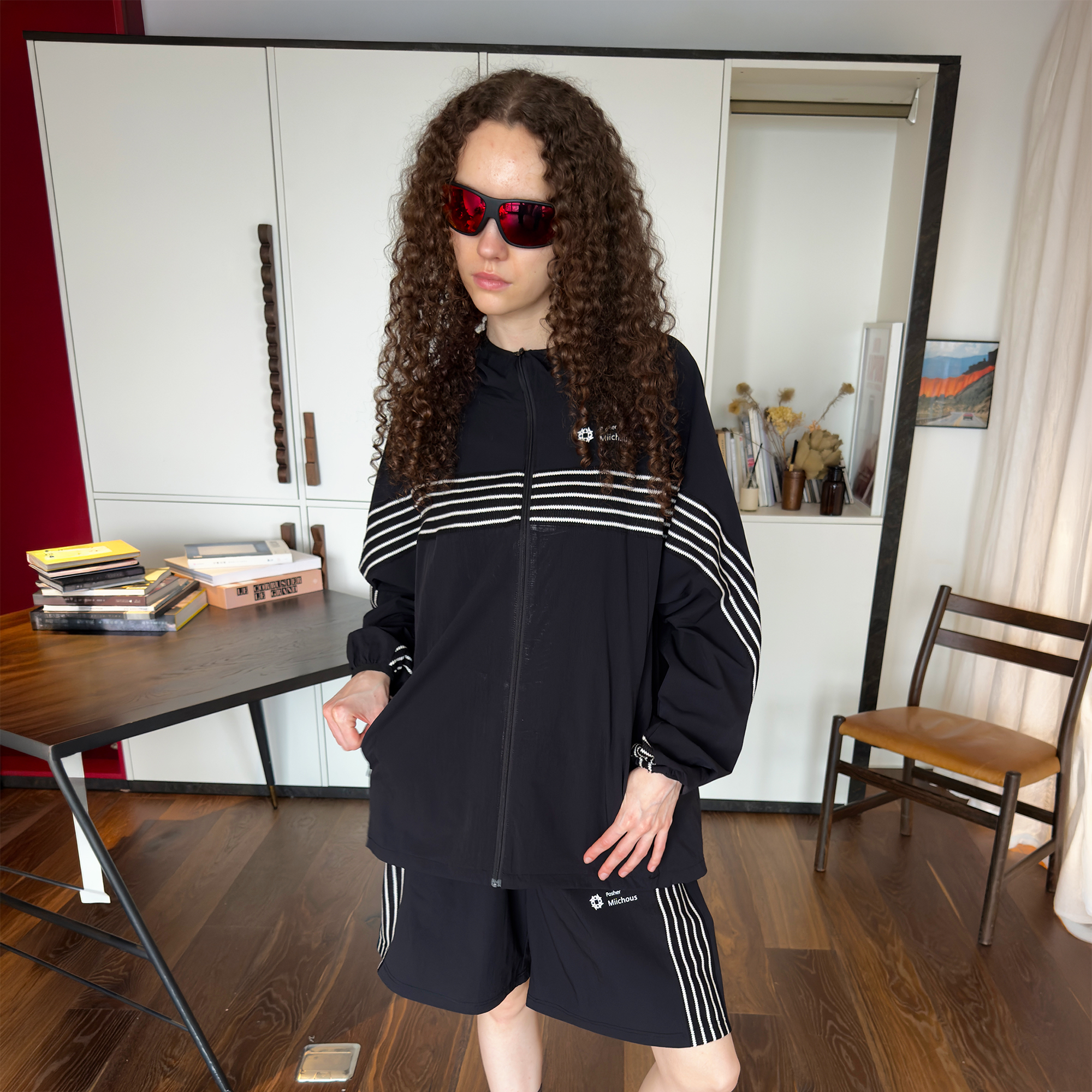 MIICHOUS Contrast-Stripe Quick-Dry Set, premium urban and streetwear designers apparel on PROJECTISR.com, MIICHOUS