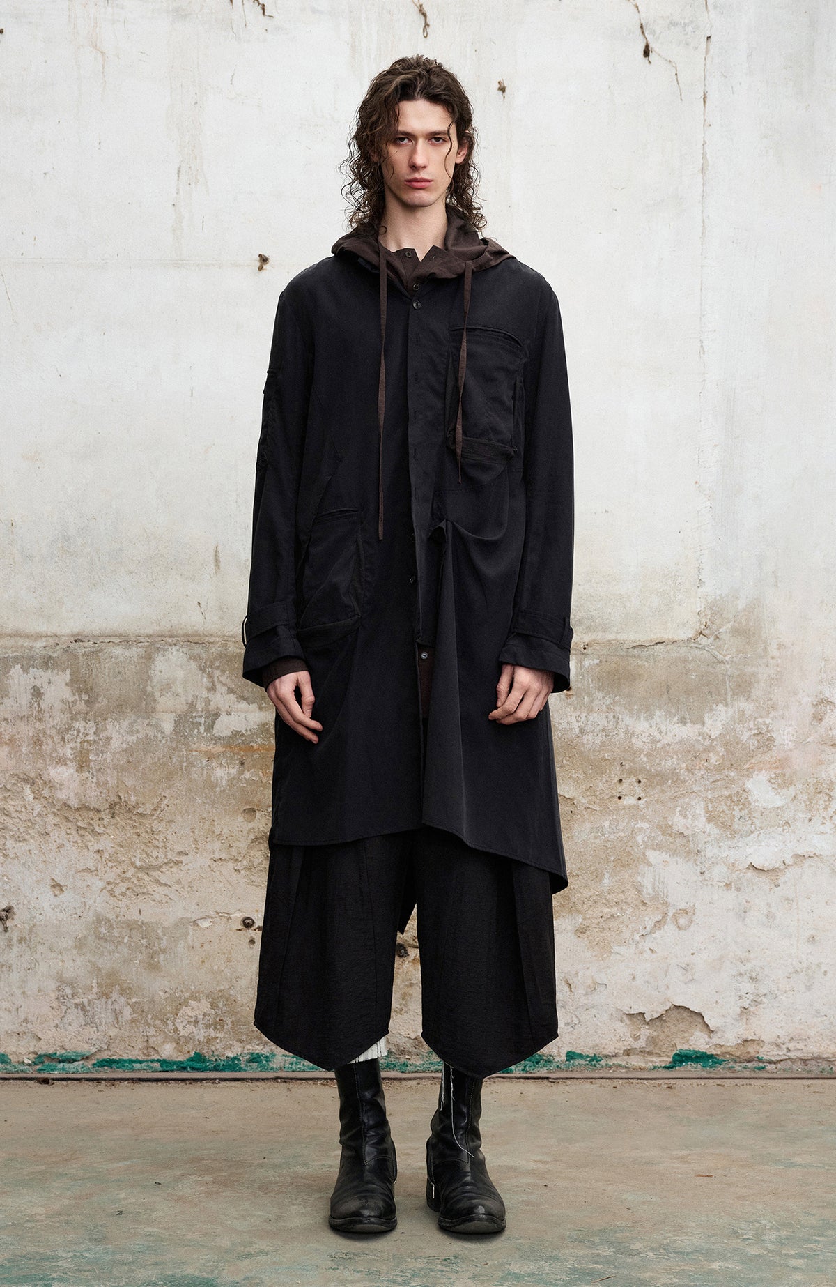 ILNya Nieternite Nifutur Asymmetrical Lapel Shirt-Style Coat