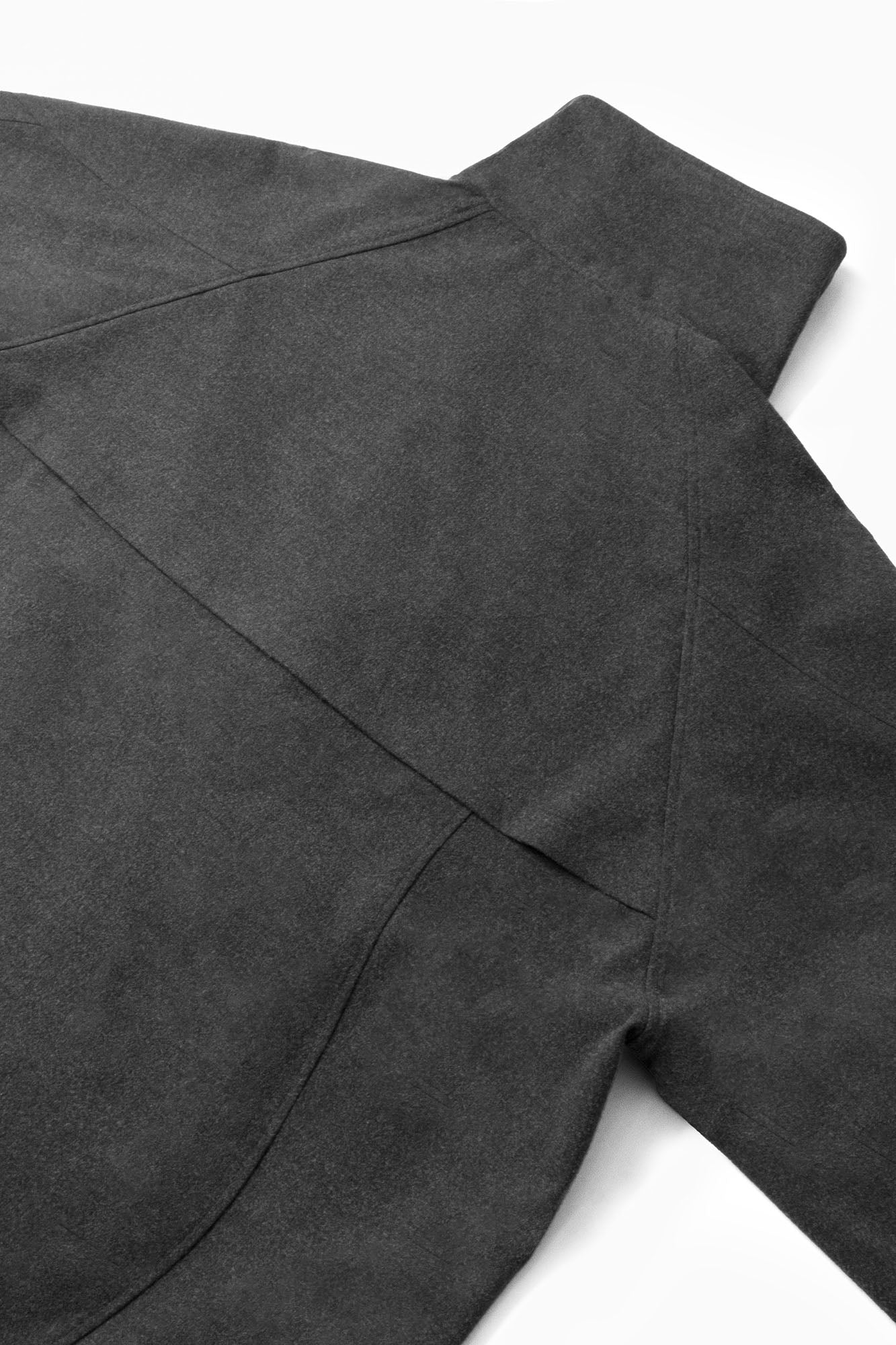 RELABEL Layered Placket Wool Blend Coat