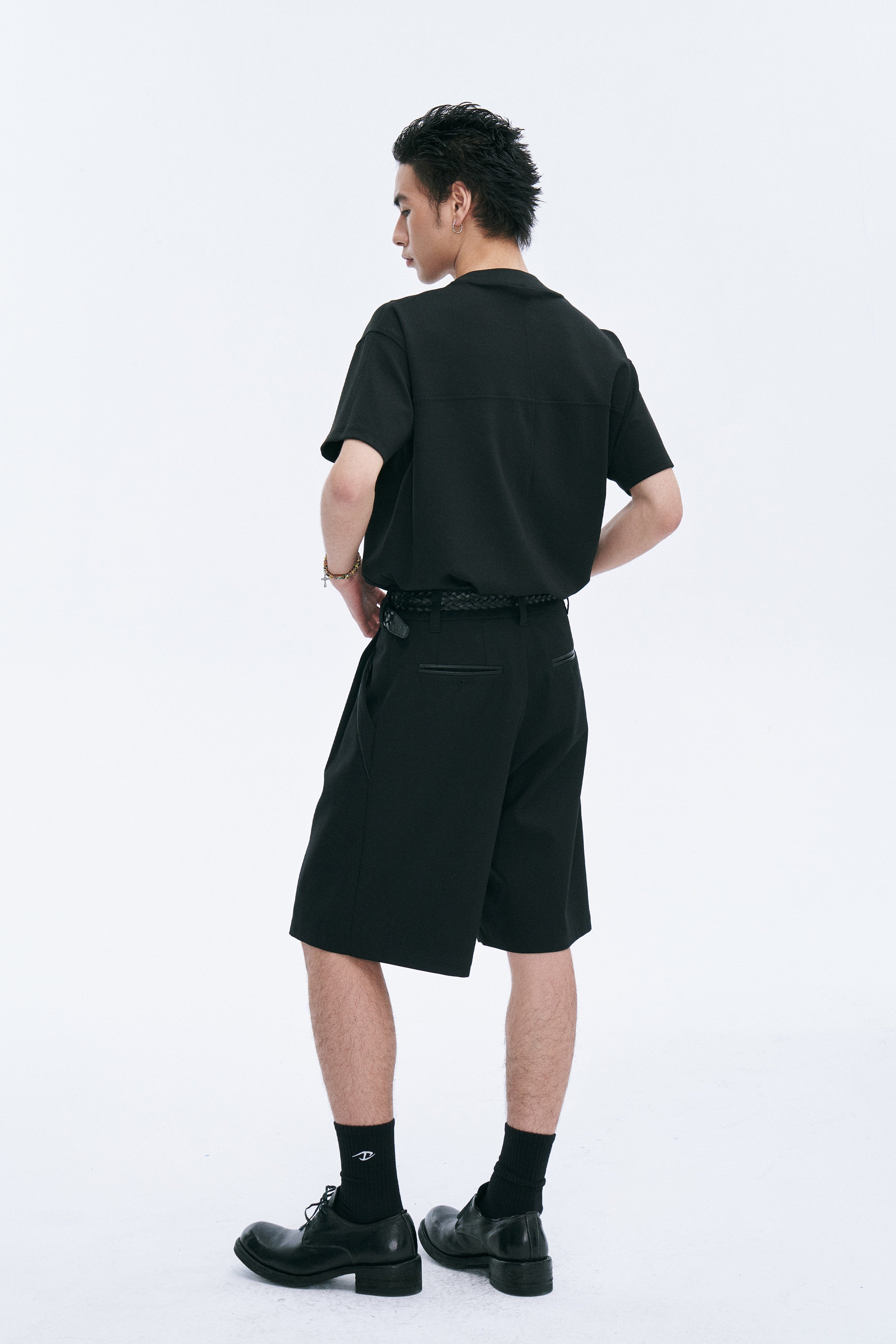 CATSSTAC Cross Spliced Dual-Zip T-Shirt, premium urban and streetwear designers apparel on PROJECTISR.com, CATSSTAC