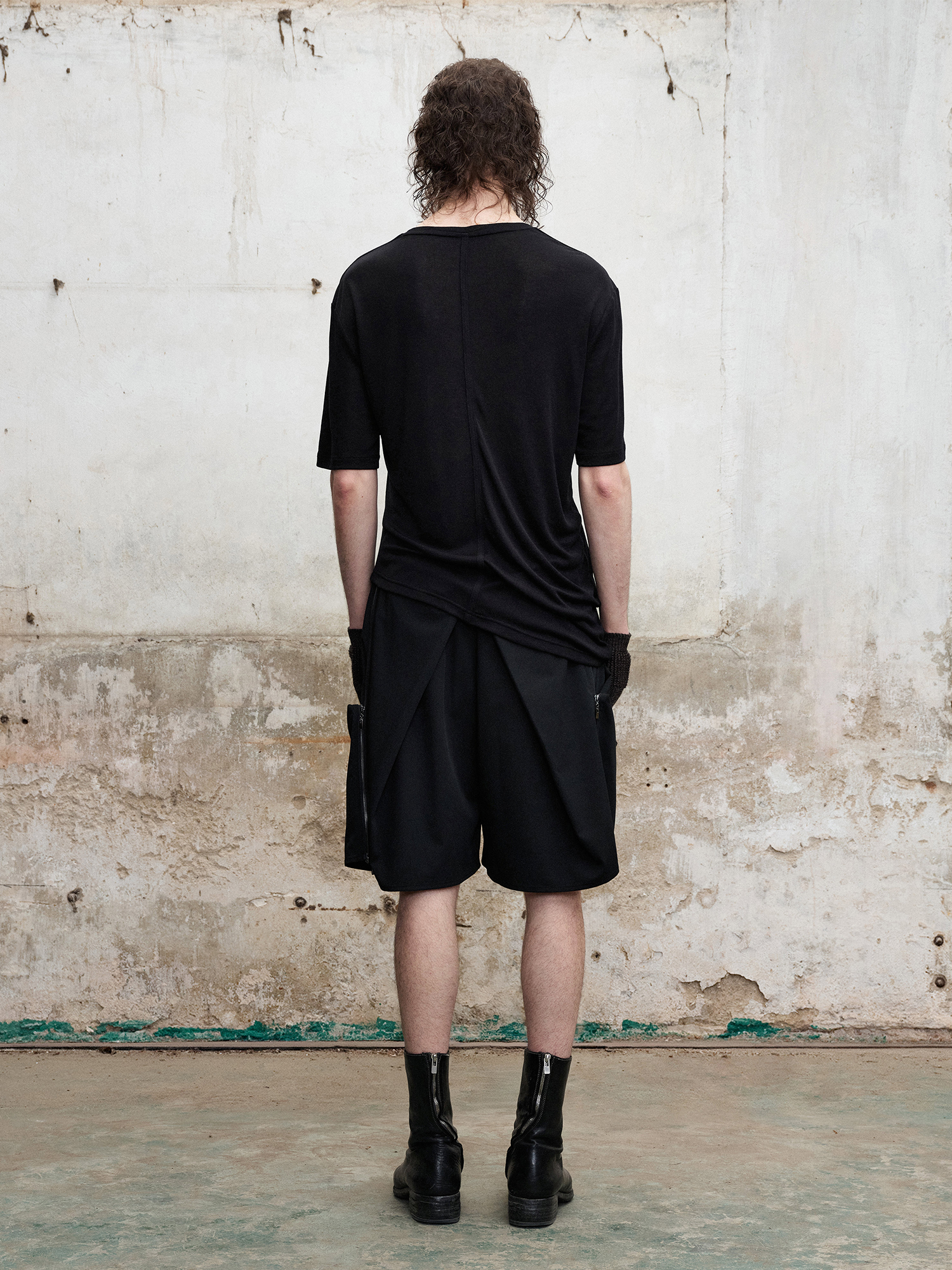 ILNya Nieternite Nifutur Deconstructed Panel Shorts, premium urban and streetwear designers apparel on PROJECTISR.com, ILNya Nieternite Nifutur