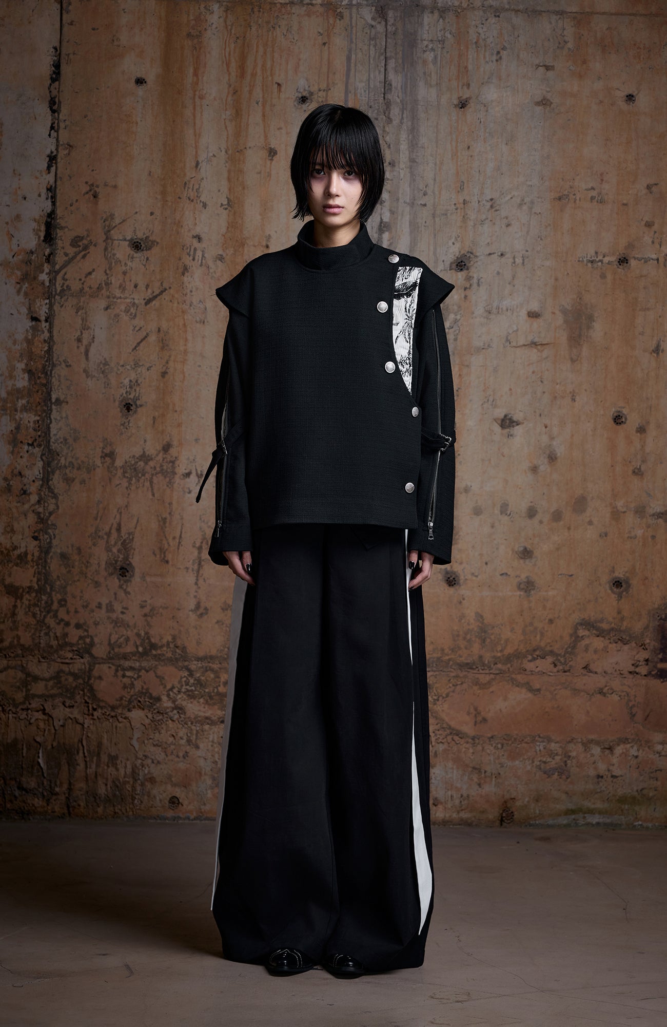 2000RSK Deconstructed Spliced Zippered Fencing Jacket