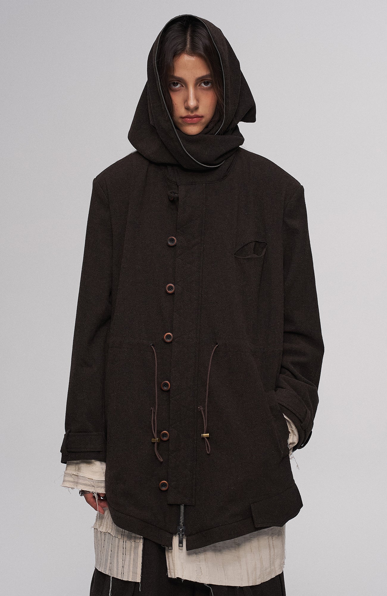 ILNya Nieternite Nifutur Detachable Down-Lined Wool-Blend Modular Parka