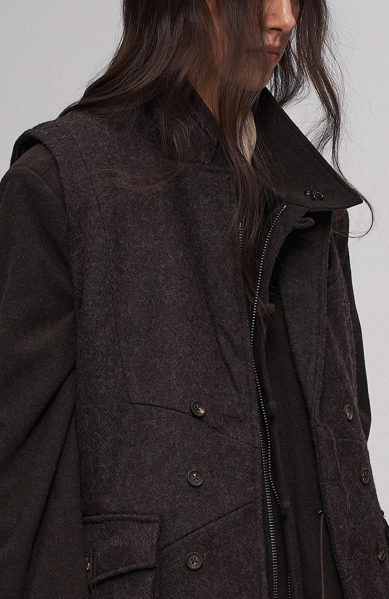 ILNya Nieternite Nifutur Detachable Down-Lined Wool-Blend Modular Parka