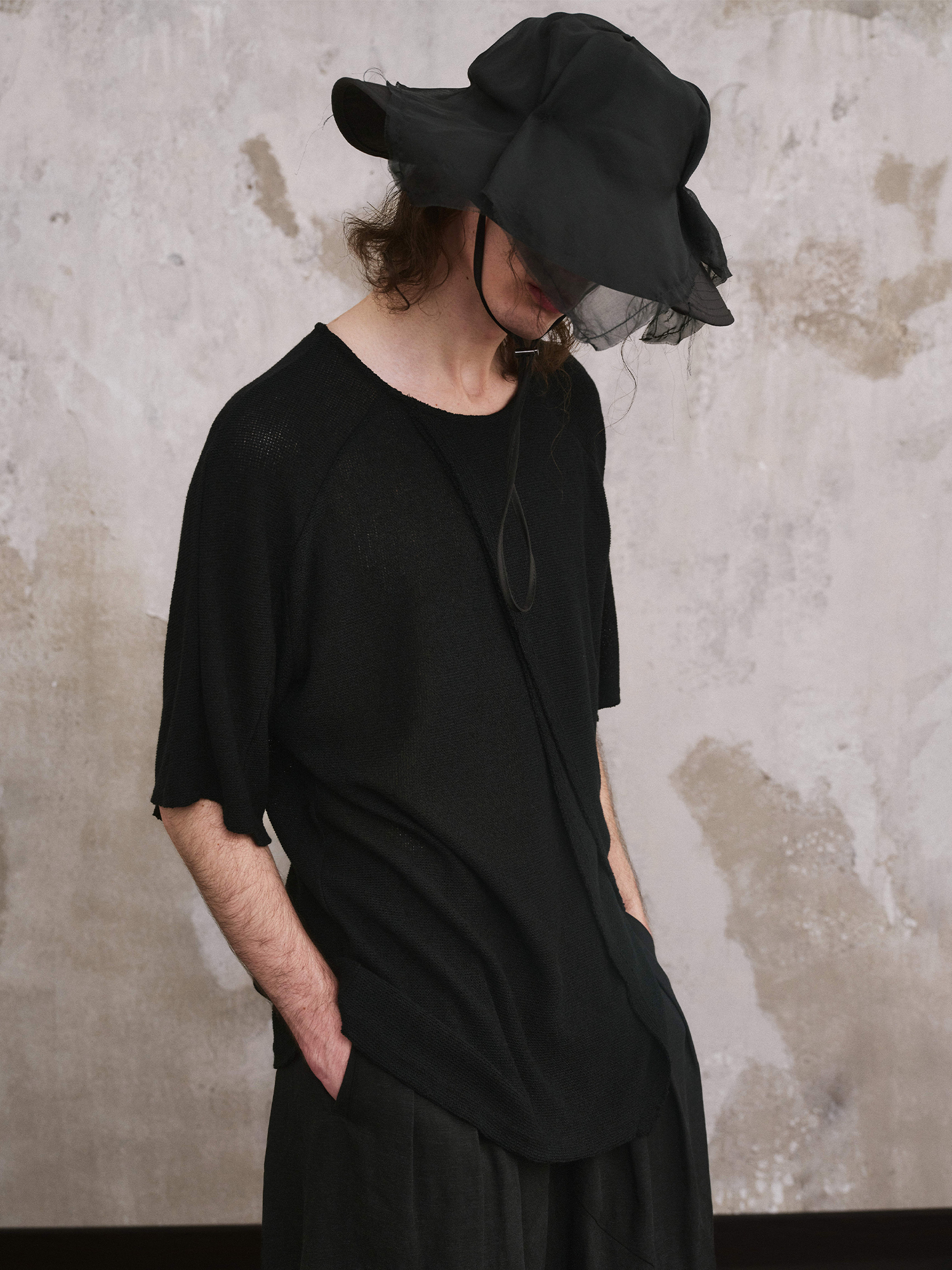 ILNya Nieternite Nifutur Mulberry Silk Veiled Sun Hat