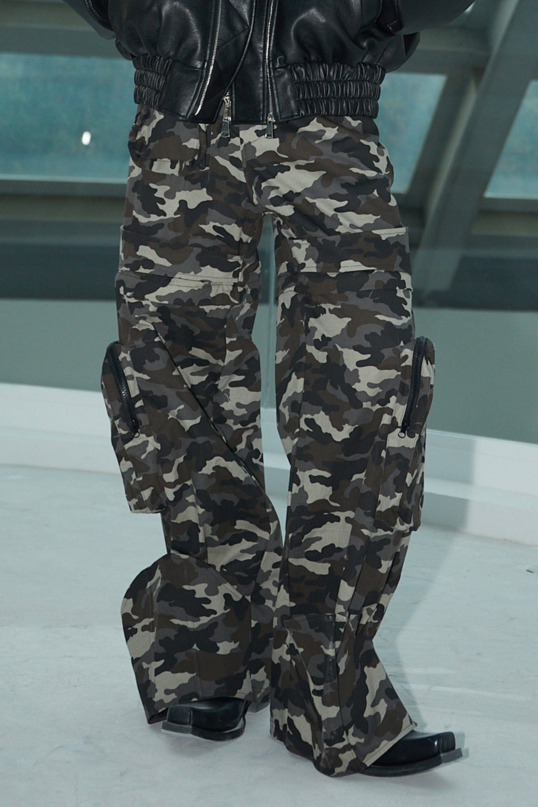 ASSEEN Detachable Multi-Pocket Camo Cargo Pants, premium urban and streetwear designers apparel on PROJECTISR.com, ASSEEN