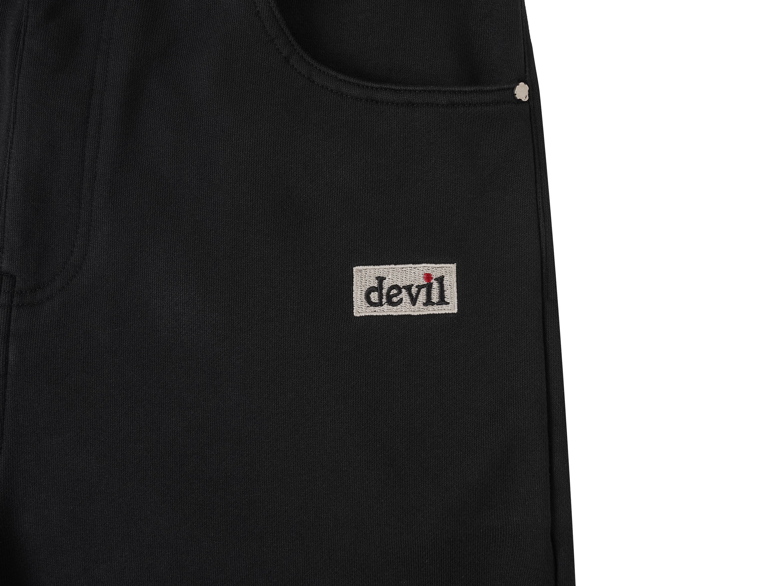 UNDERWATER Devil Embroidery Straight-Leg Pants
