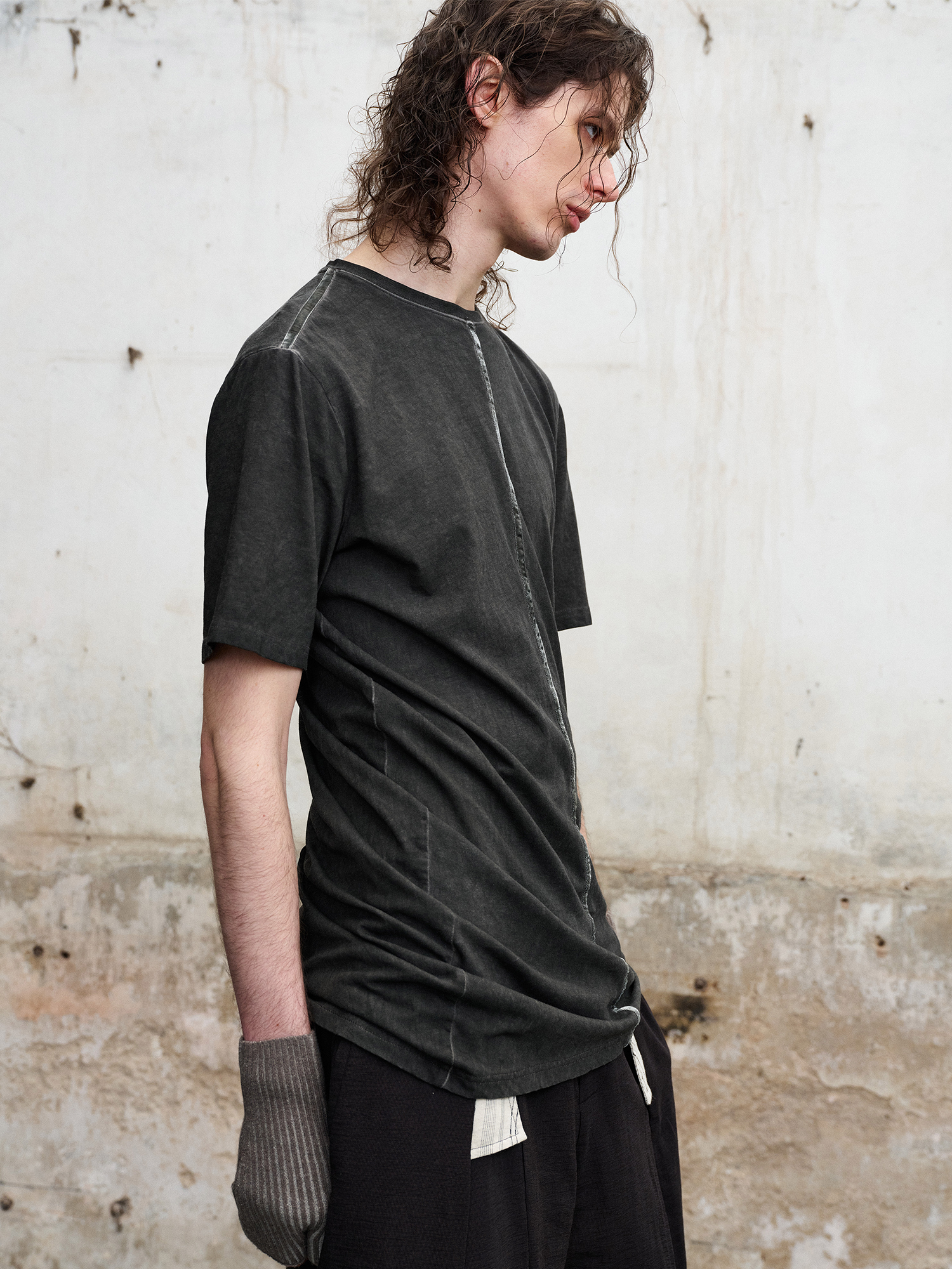 ILNya Nieternite Nifutur Washed Spliced T-Shirt, premium urban and streetwear designers apparel on PROJECTISR.com, ILNya Nieternite Nifutur