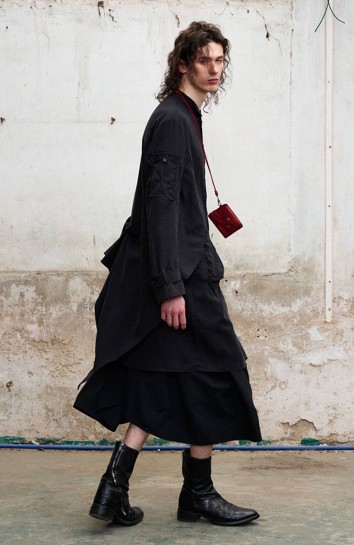 ILNya Nieternite Nifutur Asymmetrical Lapel Shirt-Style Coat