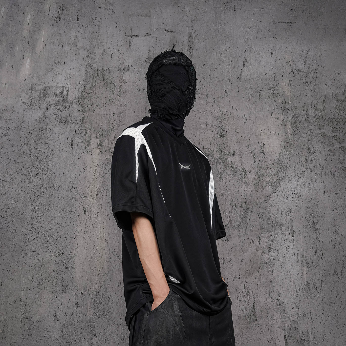 UNDERWATER Demon Eye Mesh Jersey Black, premium urban and streetwear designers apparel on PROJECTISR.com, UNDERWATER