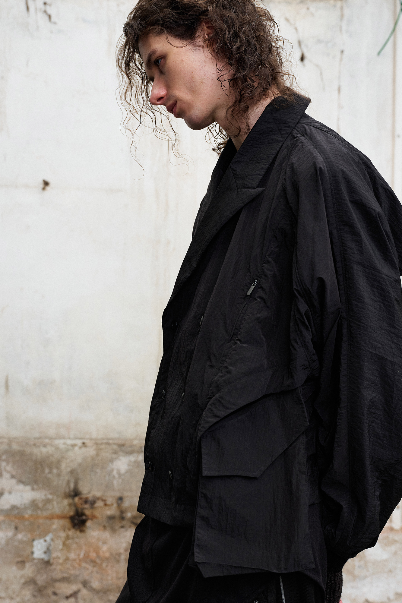 ILNya Nieternite Nifutur Wingsuit Double-Breasted Blazer Jacket, premium urban and streetwear designers apparel on PROJECTISR.com, ILNya Nieternite Nifutur