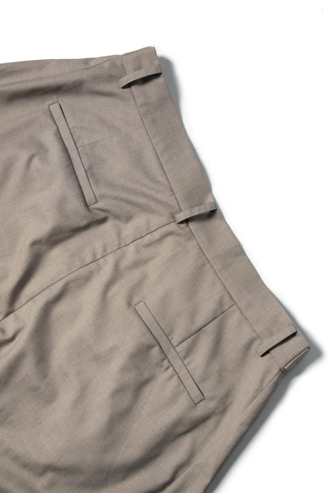 RELABEL Pleated Drape Wide-Leg Trousers, premium urban and streetwear designers apparel on PROJECTISR.com, RELABEL