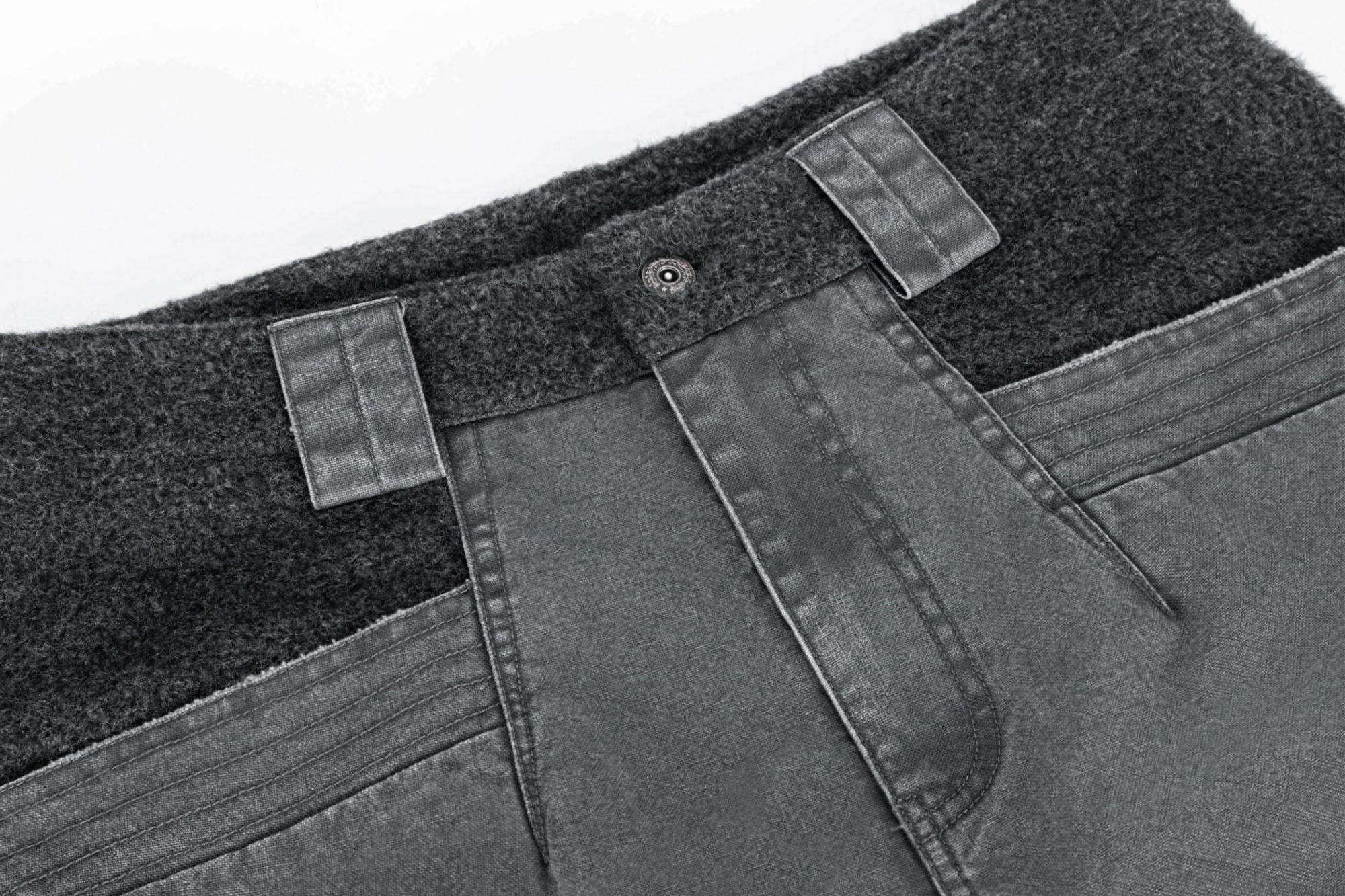ESAIAS Claw Washed Panel Straight-Leg Pants, premium urban and streetwear designers apparel on PROJECTISR.com, ESAIAS