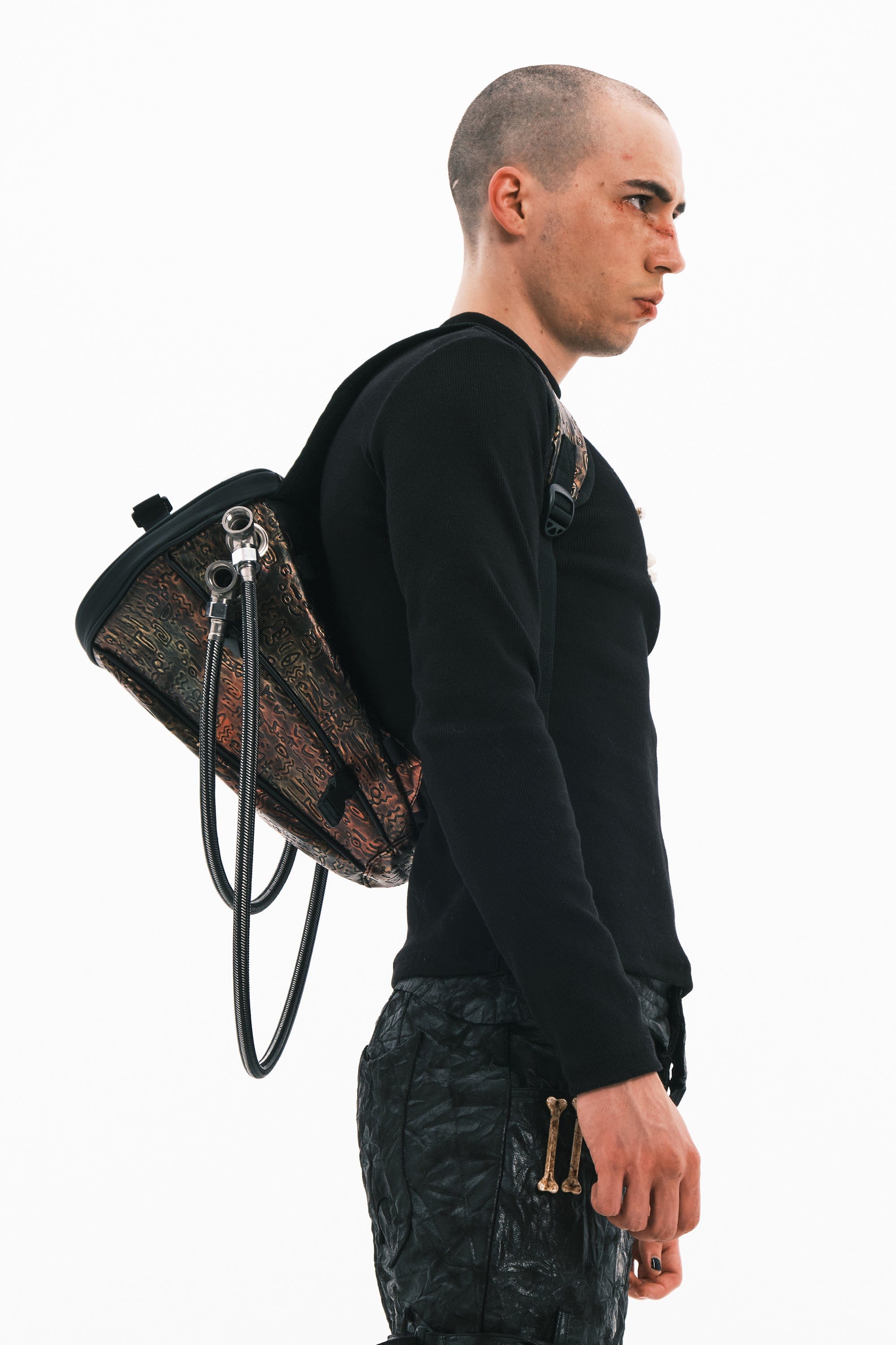EMBRYO Retro Oracle Pipe Backpack, premium urban and streetwear designers apparel on PROJECTISR.com, EMBRYO