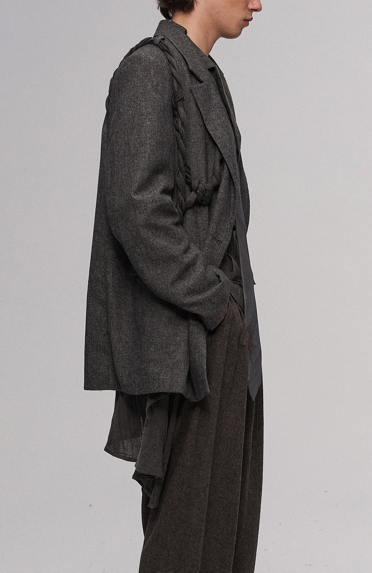 ILNya Nieternite Nifutur Rope Wrap Wool-Blend Suit Jacket