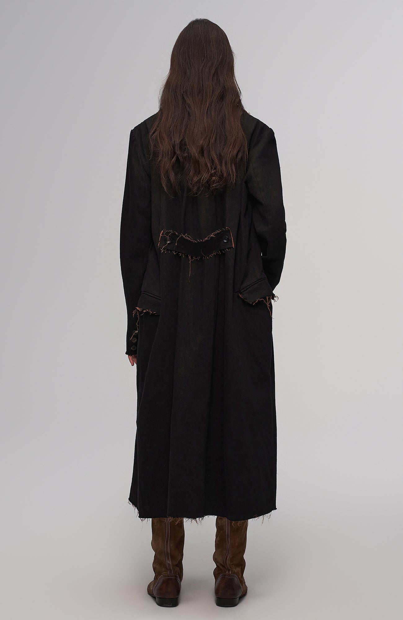 ILNya Nieternite Nifutur Raw-Edge Wool-Blend Longline Coat, premium urban and streetwear designers apparel on PROJECTISR.com, ILNya Nieternite Nifutur