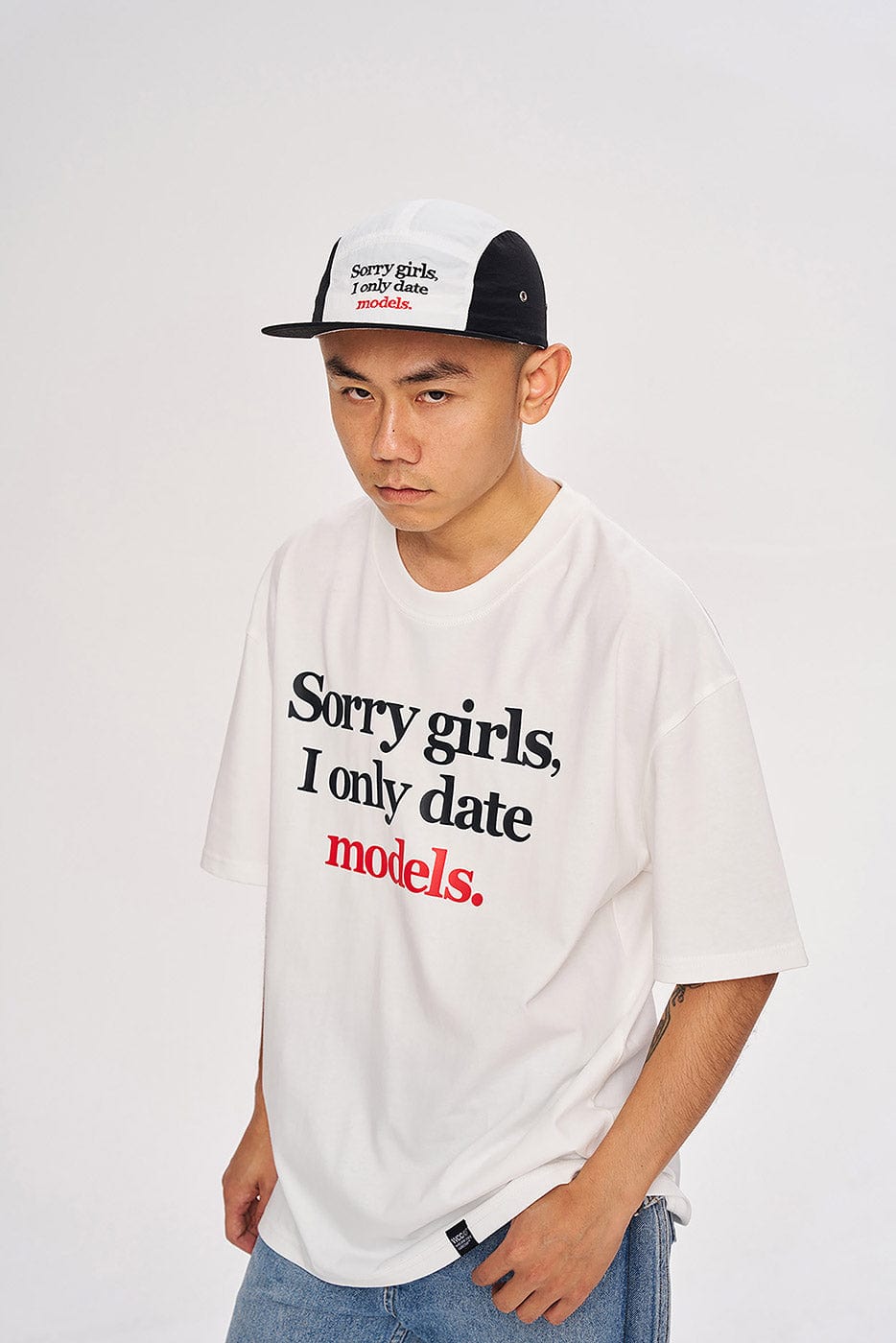 WCC Sorry Girls I Only Date Models Slogan T-Shirt, premium urban and streetwear designers apparel on PROJECTISR.com, WCC