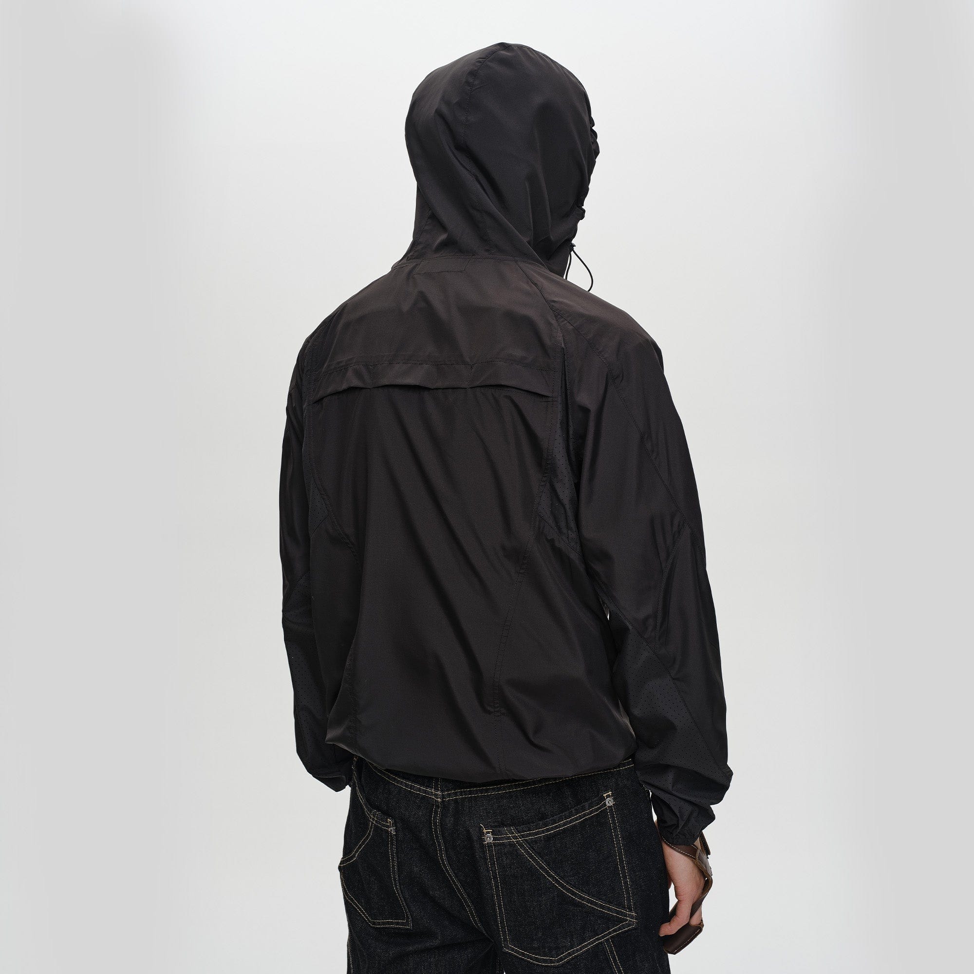 CATSSTAC Spliced Laser-Perforated Waterproof UV Production Hooded Jacket, premium urban and streetwear designers apparel on PROJECTISR.com, CATSSTAC