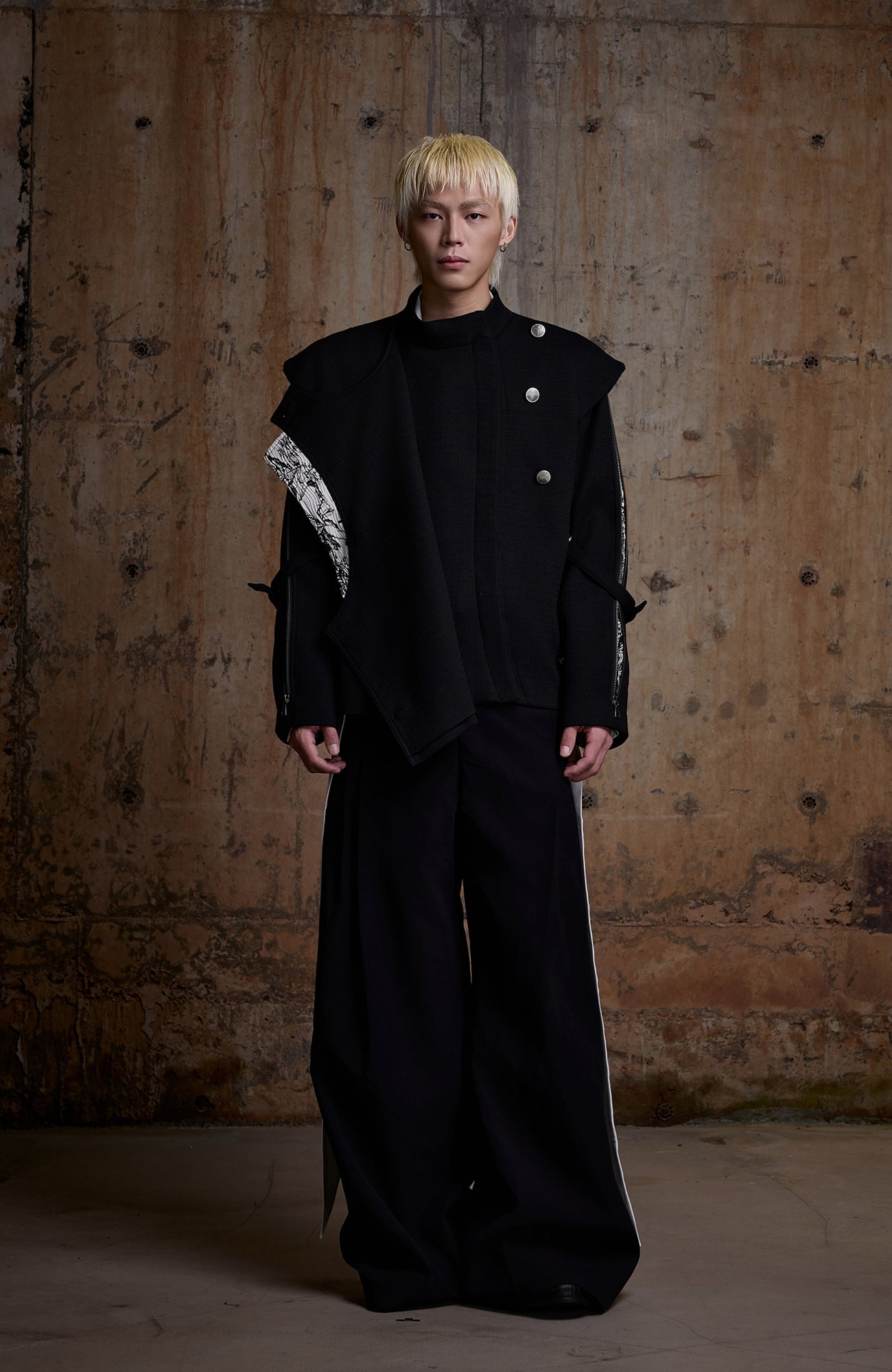 2000RSK Deconstructed Spliced Zippered Fencing Jacket