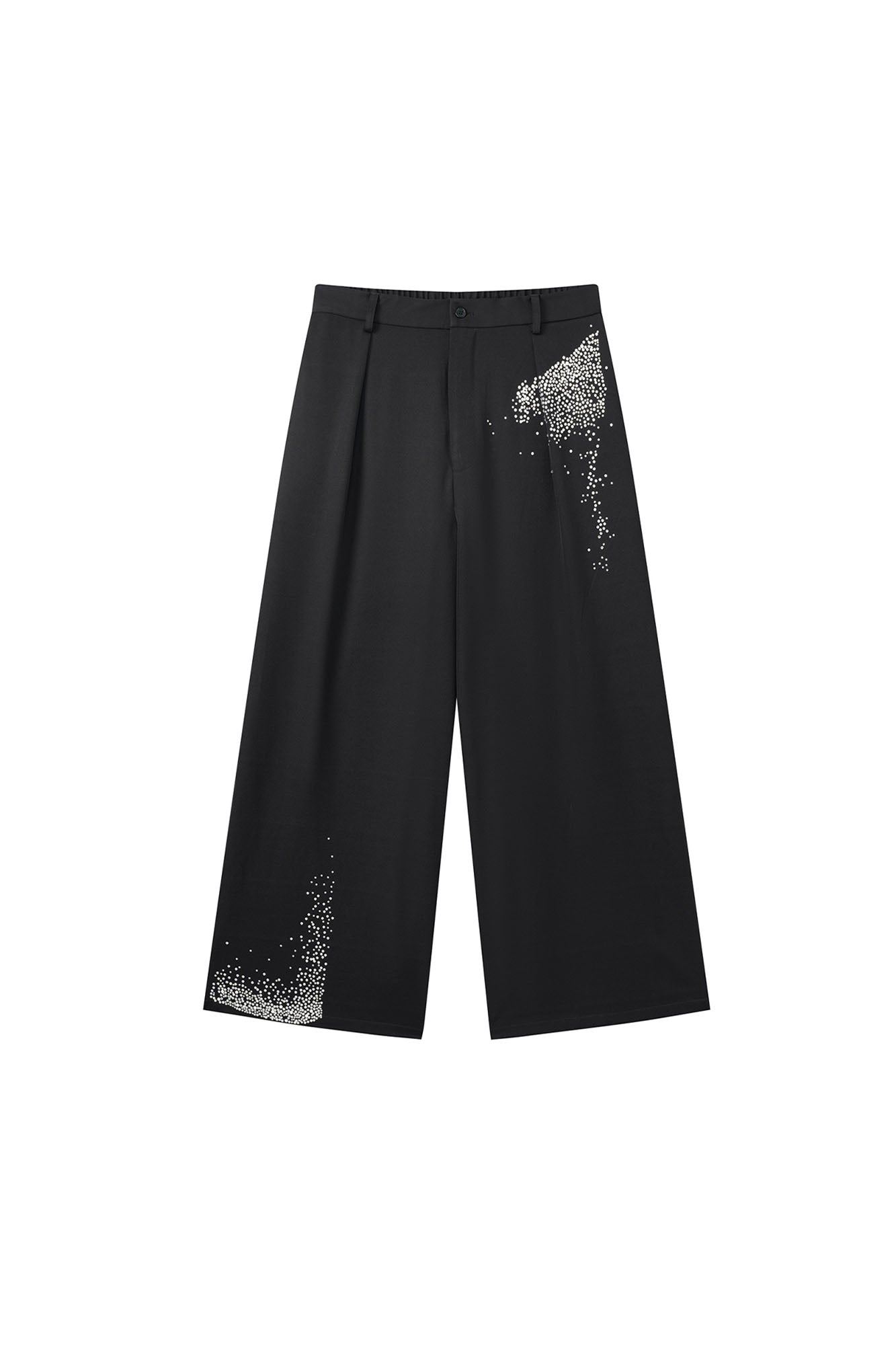 JIECHI Diamond Wide-Leg Pants