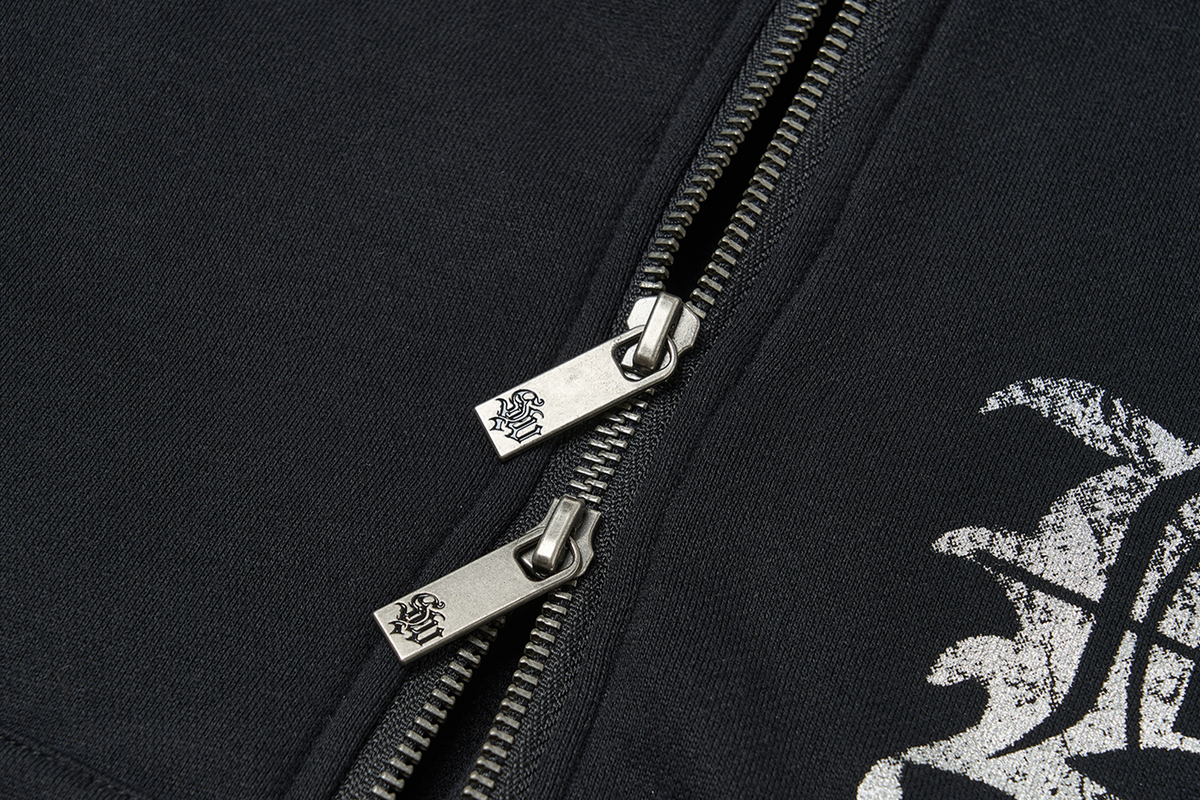 SAXGENWON Thorn Graphic Studded Hoodie & Double-Waistband Sweatpants Set