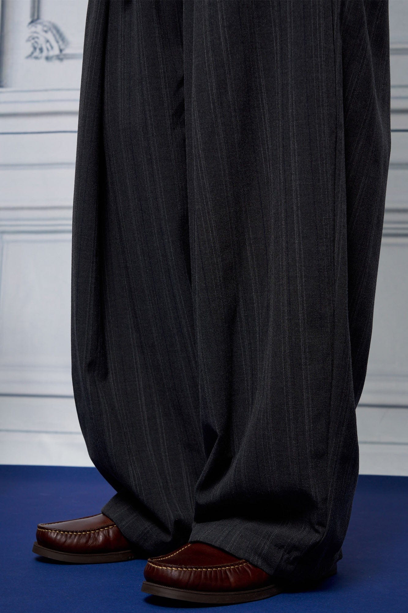 UNLIMITED MOTE Pleated Drawstring Wide-Leg Pants, premium urban and streetwear designers apparel on PROJECTISR.com, UNLIMITED MOTE