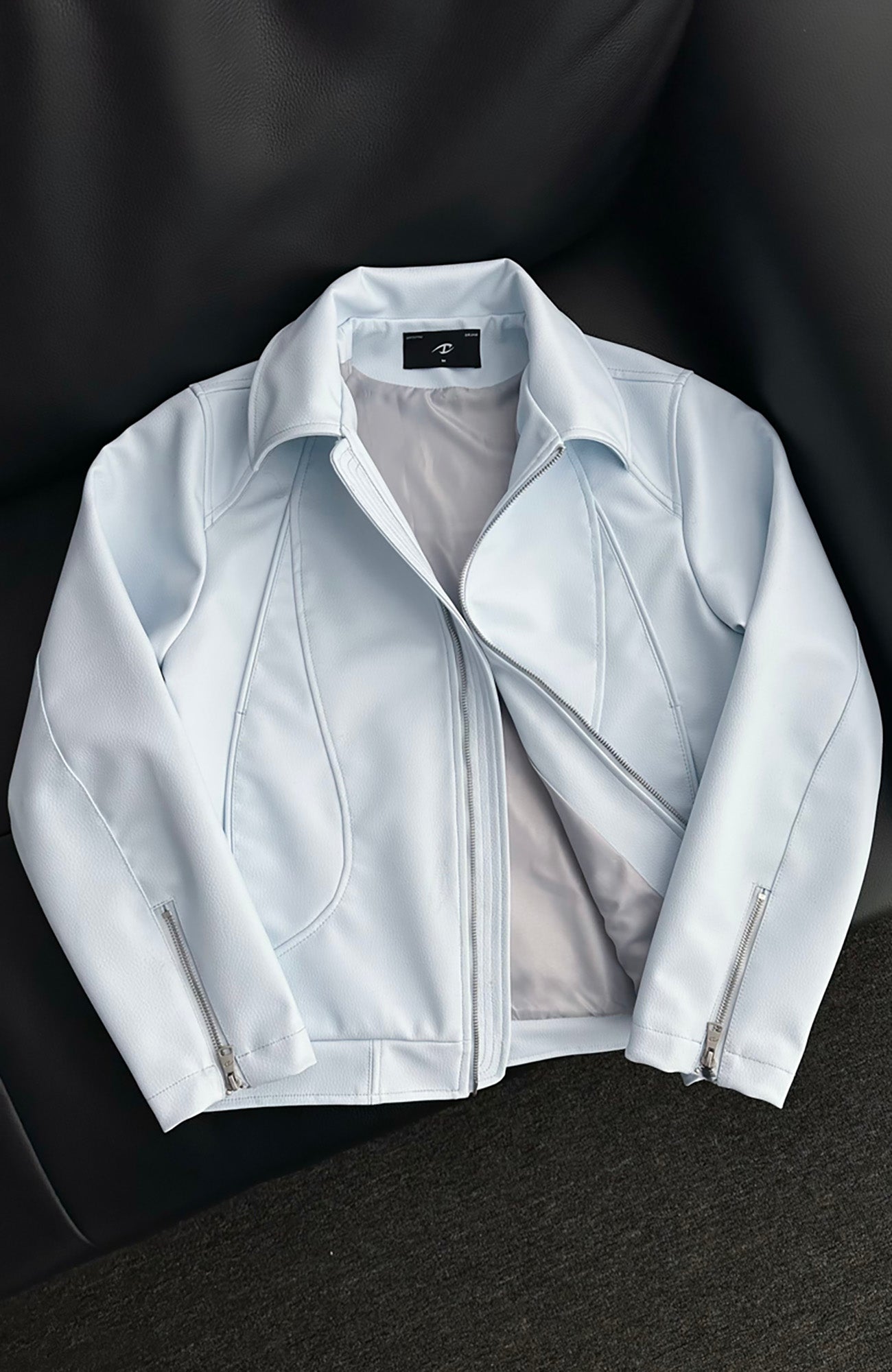 CATSSTAC Knightcore Pebbled Jacket, premium urban and streetwear designers apparel on PROJECTISR.com, CATSSTAC