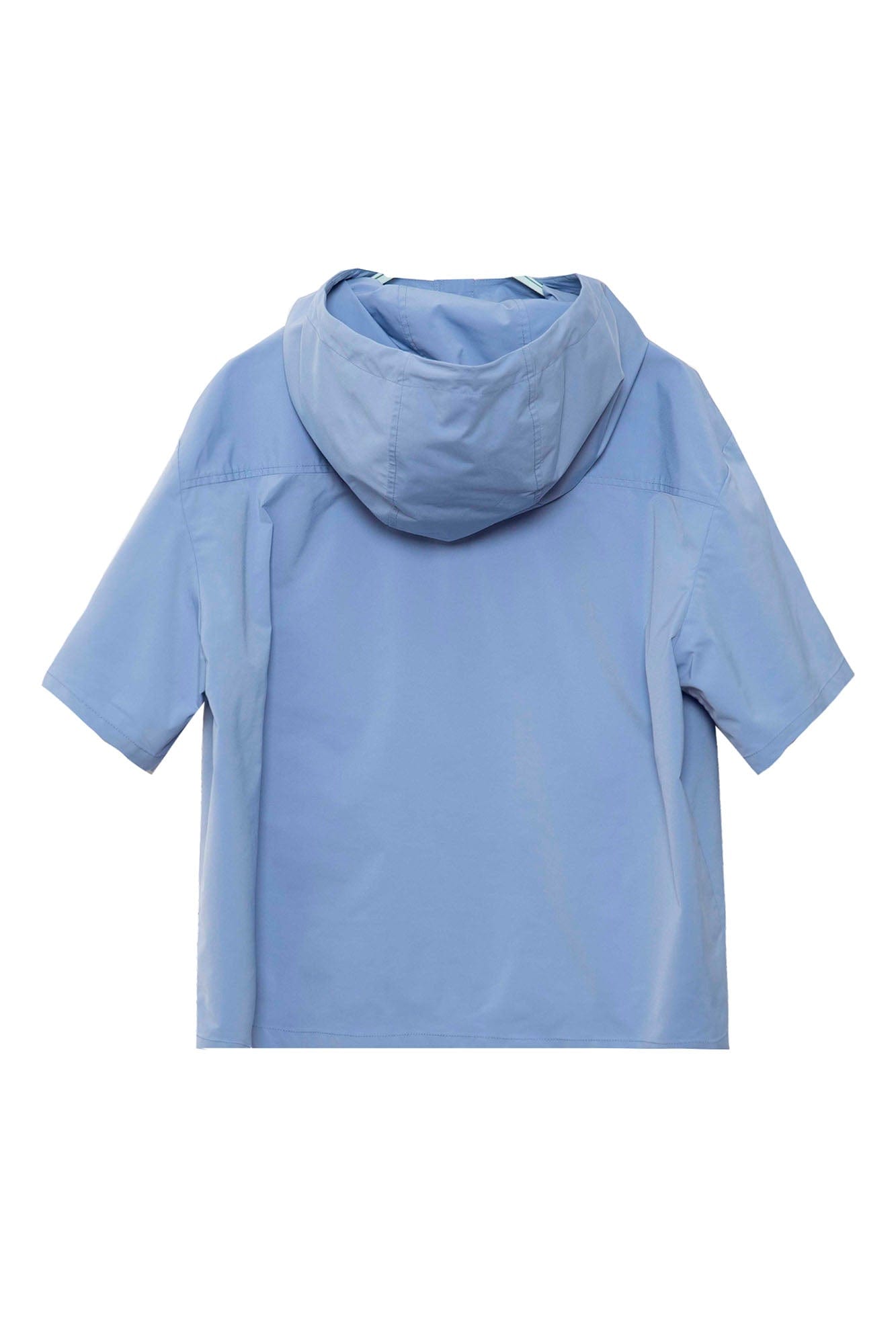 ASSEEN Star Patchwork Hooded Half Shirt, premium urban and streetwear designers apparel on PROJECTISR.com, ASSEEN