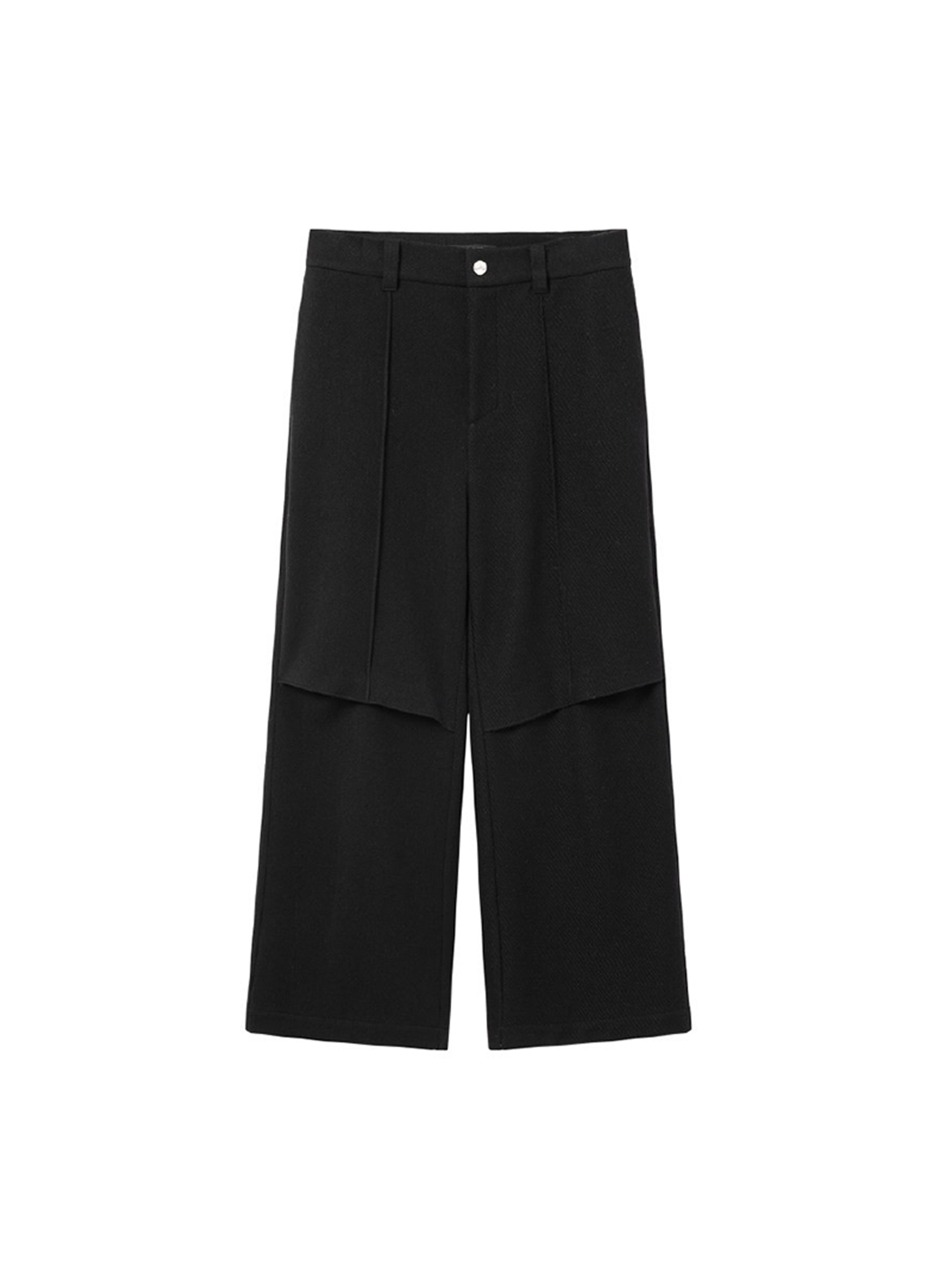 ALVNG AR ANTS Paneled Layered Wool-Blend Trousers