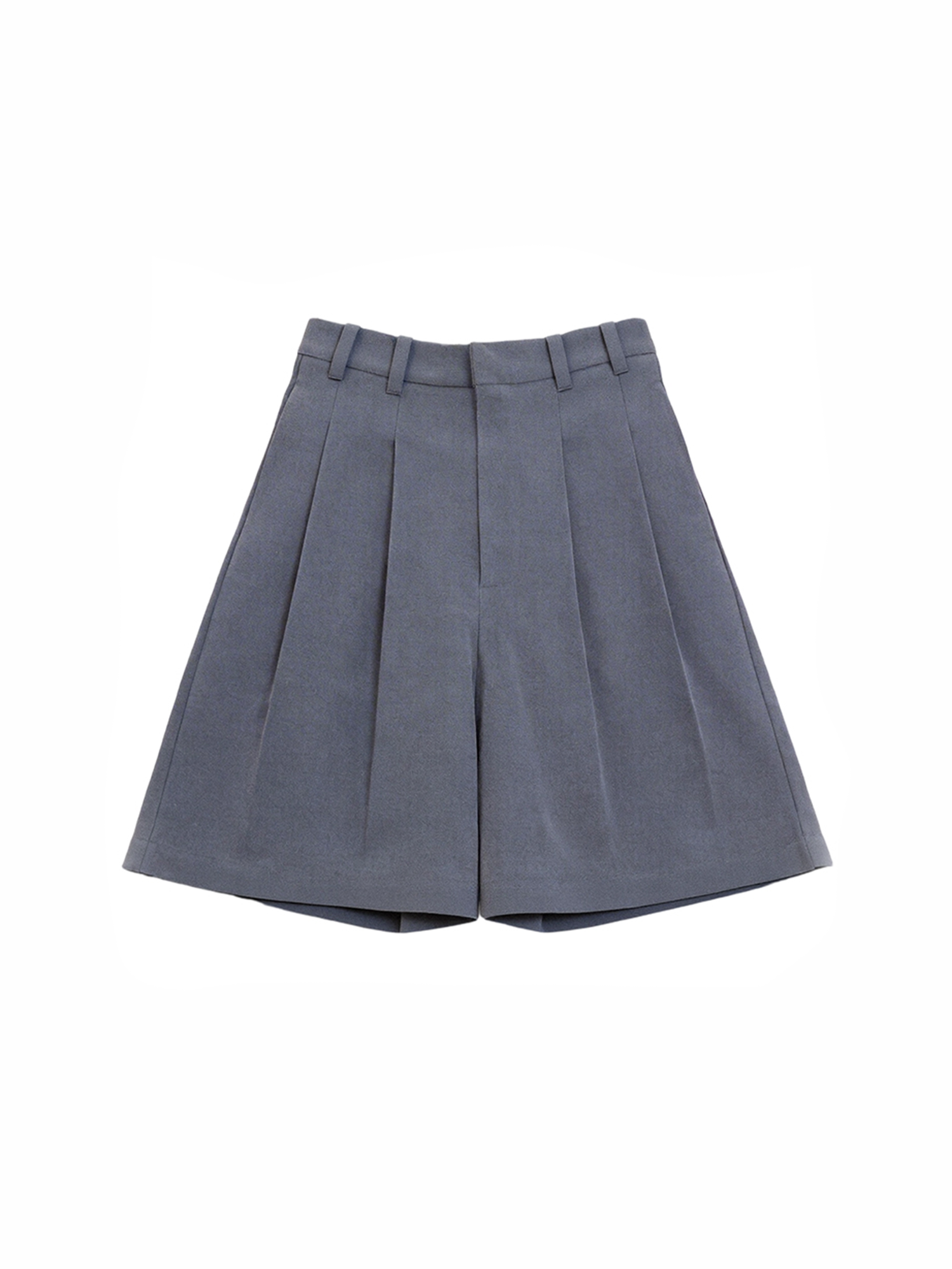 TUIMU Pleated Wide-Leg Shorts