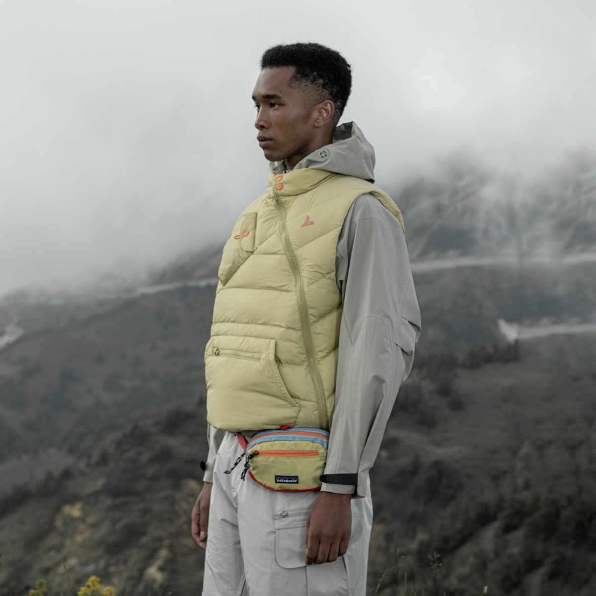 HALCYON Asymmetric Down Puffer Vest