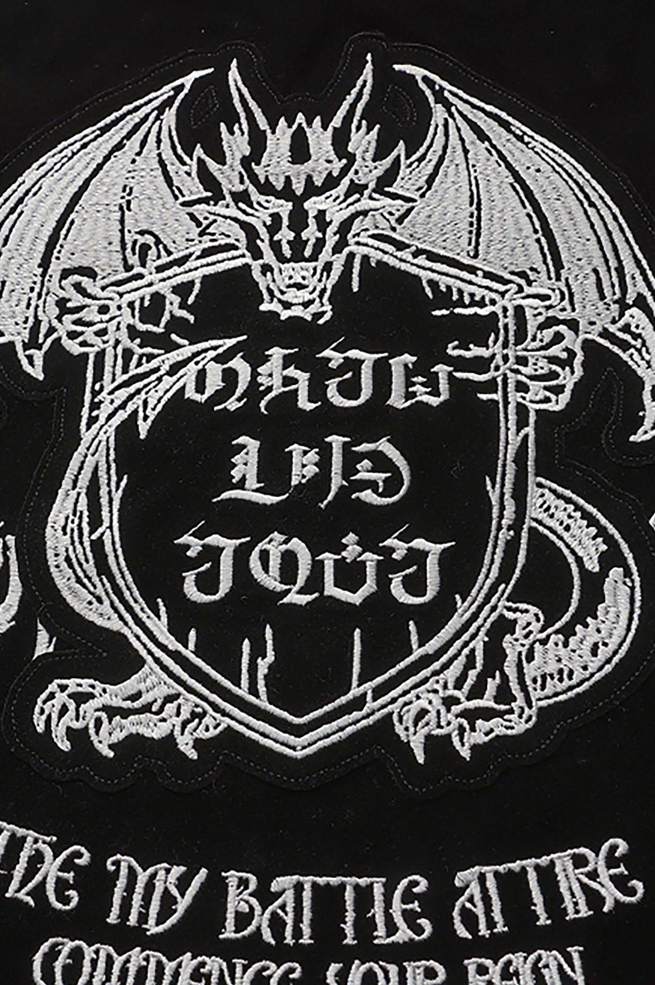 LUUUCAM Dragon Embroidered Suede Jacket