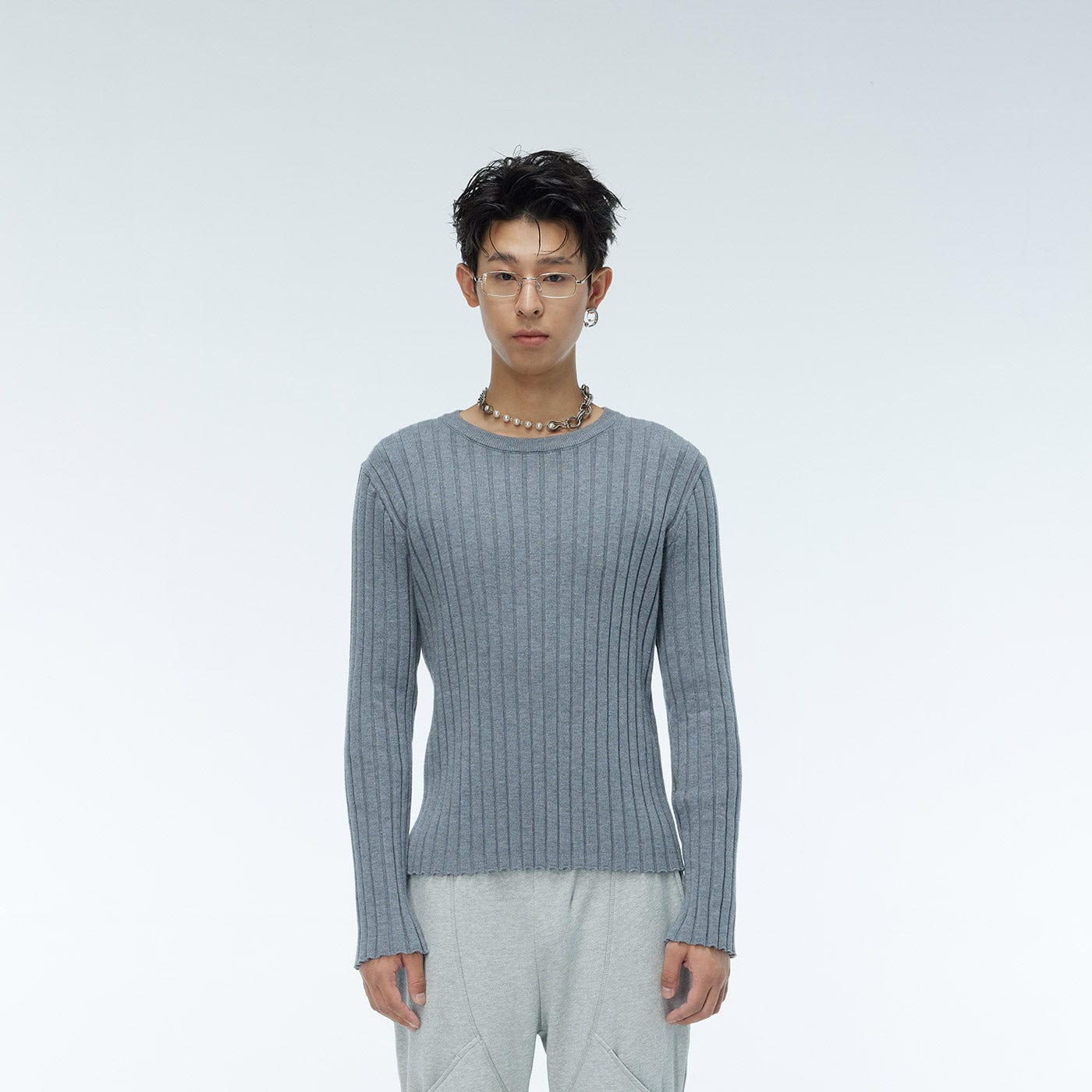 WHISTLEHUNTER Striped Logo Tag Slim-fit Sweater, premium urban and streetwear designers apparel on PROJECTISR.com, WHISTLEHUNTER