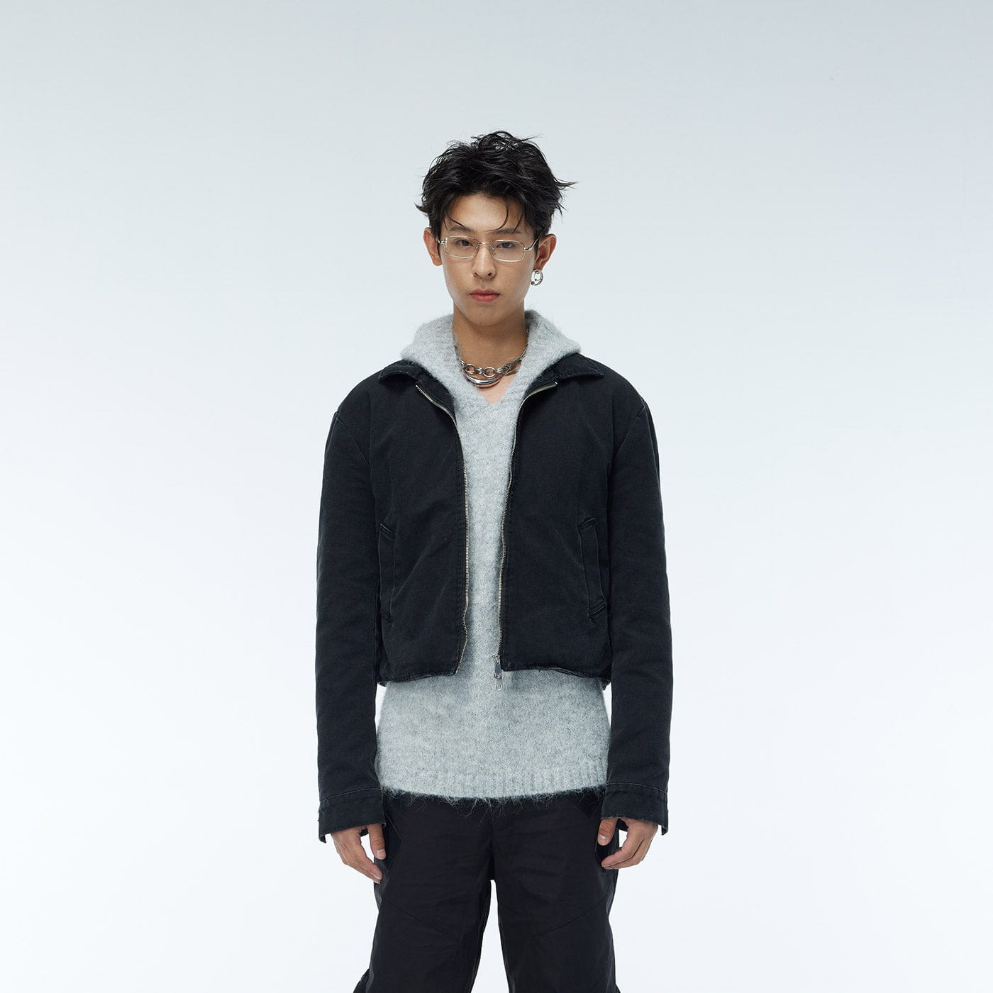 WHISTLEHUNTER Faded Cropped Jacket, premium urban and streetwear designers apparel on PROJECTISR.com, WHISTLEHUNTER