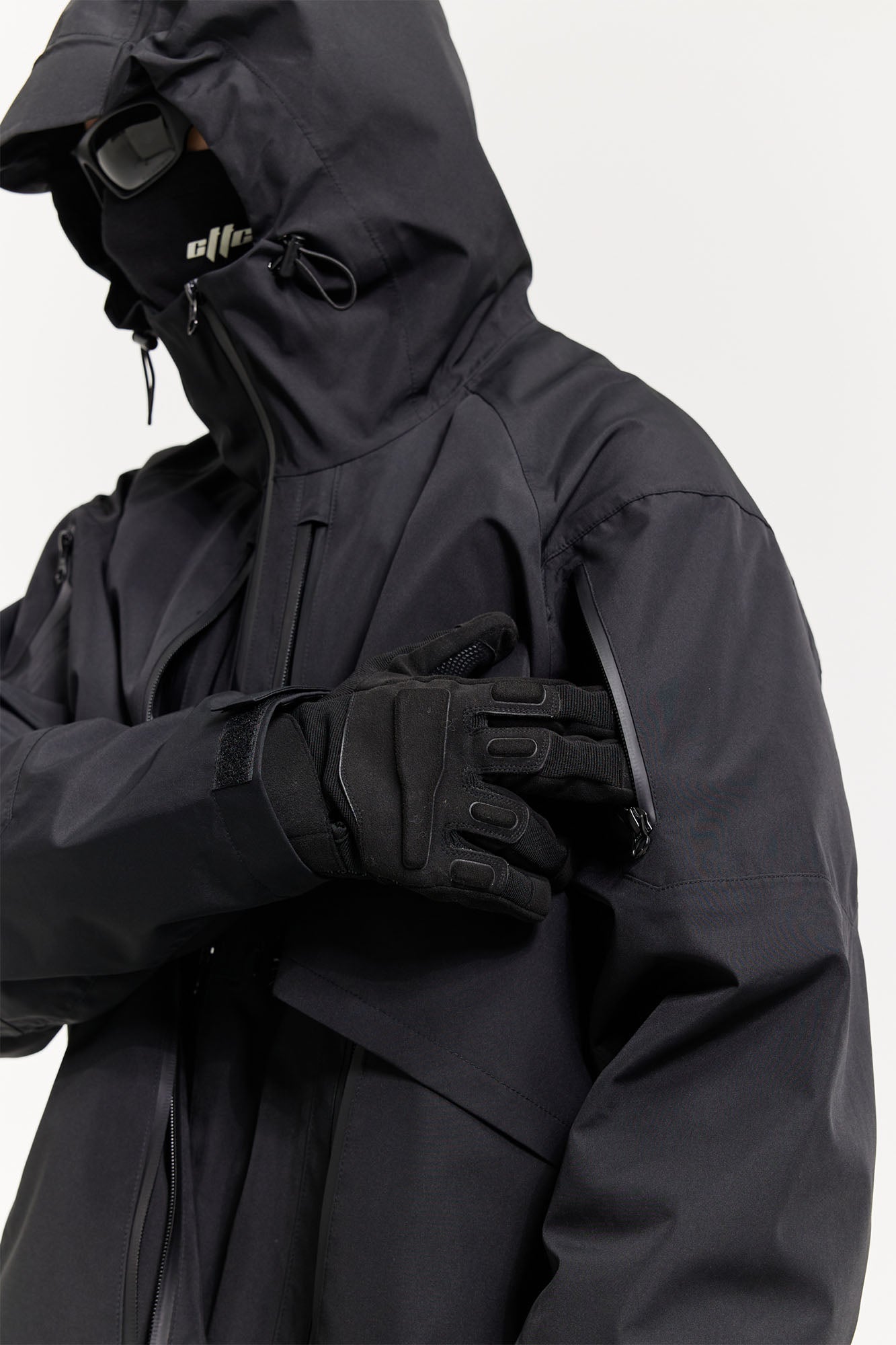 CATSSTAC Layered Multi-Pocket Waterproof Hooded Jacket, premium urban and streetwear designers apparel on PROJECTISR.com, CATSSTAC