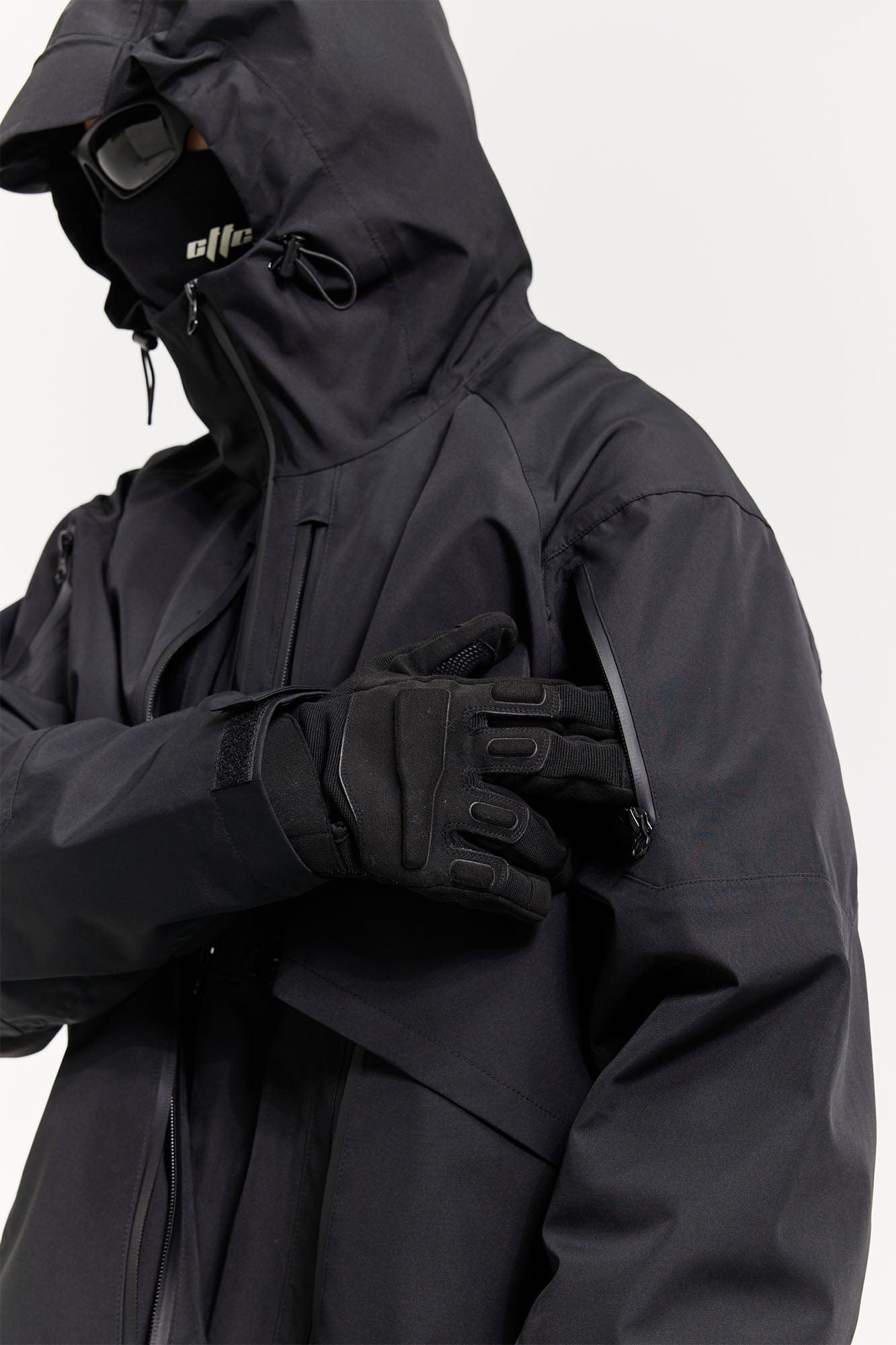 CATSSTAC Layered Multi-Pocket Waterproof Hooded Jacket, premium urban and streetwear designers apparel on PROJECTISR.com, CATSSTAC