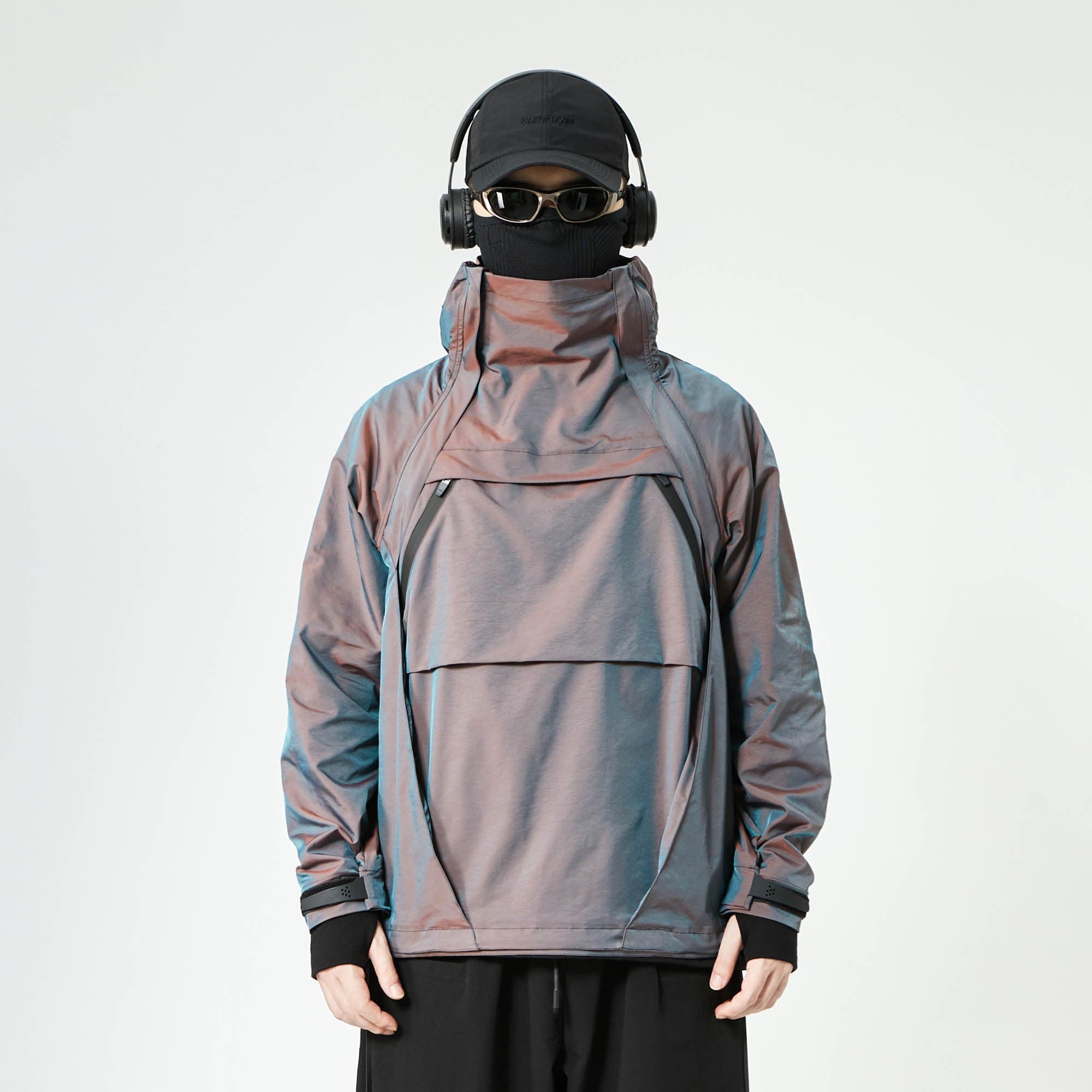 SILENSTORM Gradient Hooded Pullover Windbreaker, premium urban and streetwear designers apparel on PROJECTISR.com, SILENSTORM